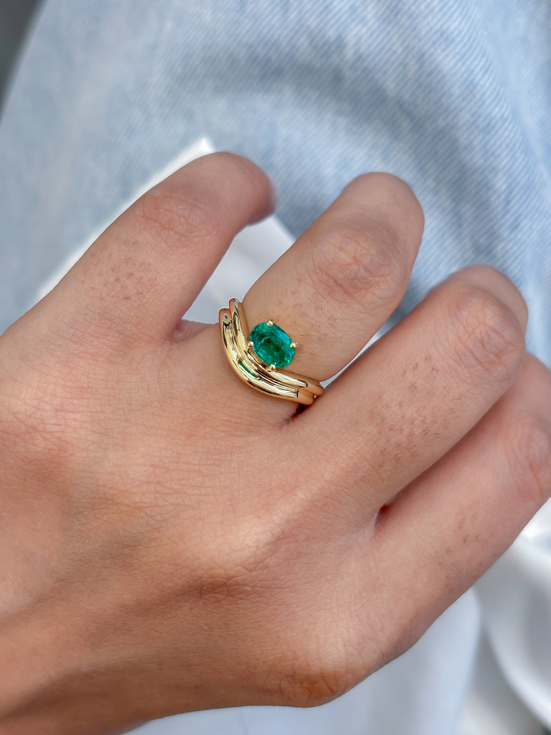 JPRG-4826/11780 Emerald Ring | 18K
