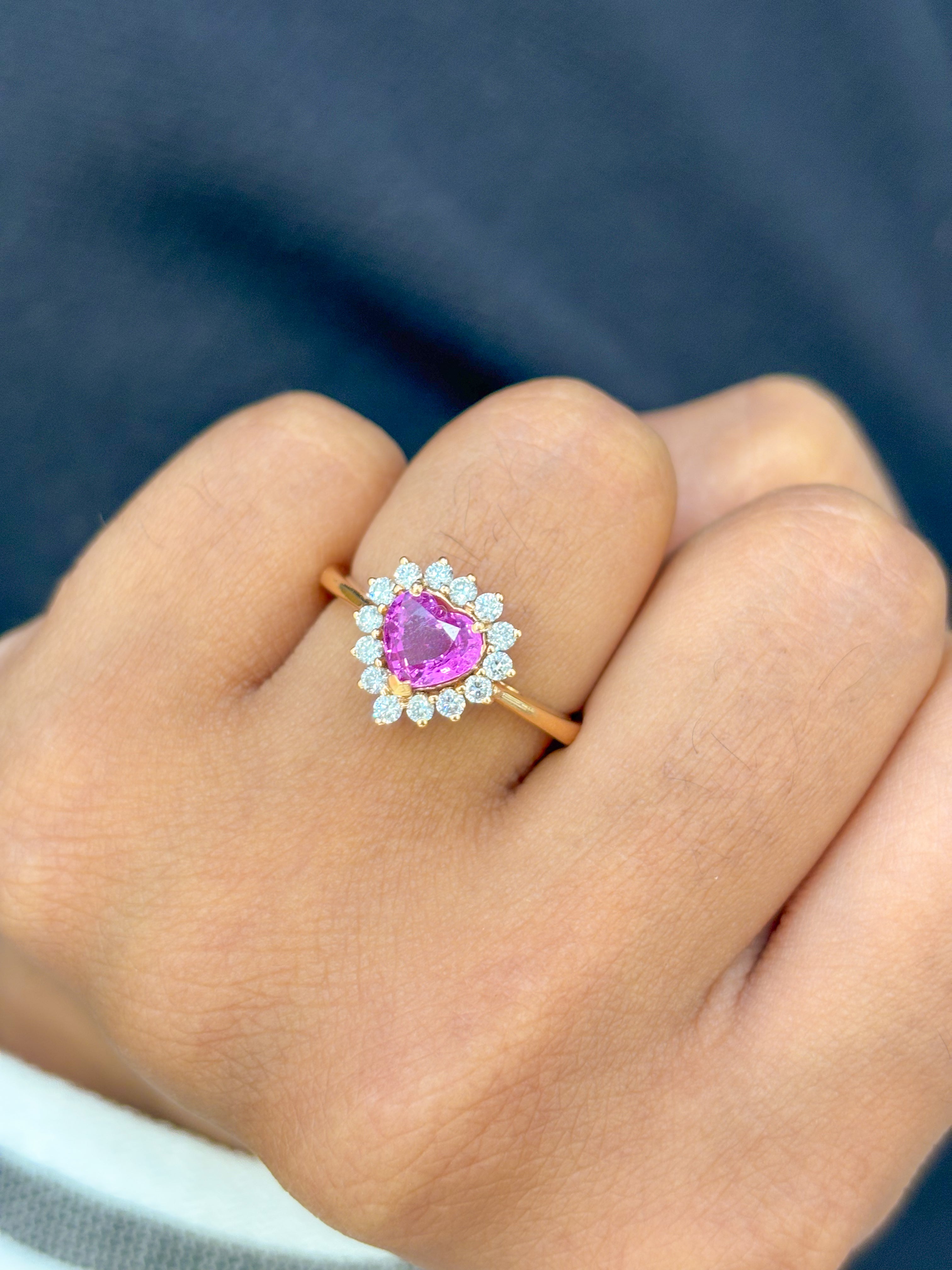 JPRG-483/1450 Pink Sapphire Ring | 18K