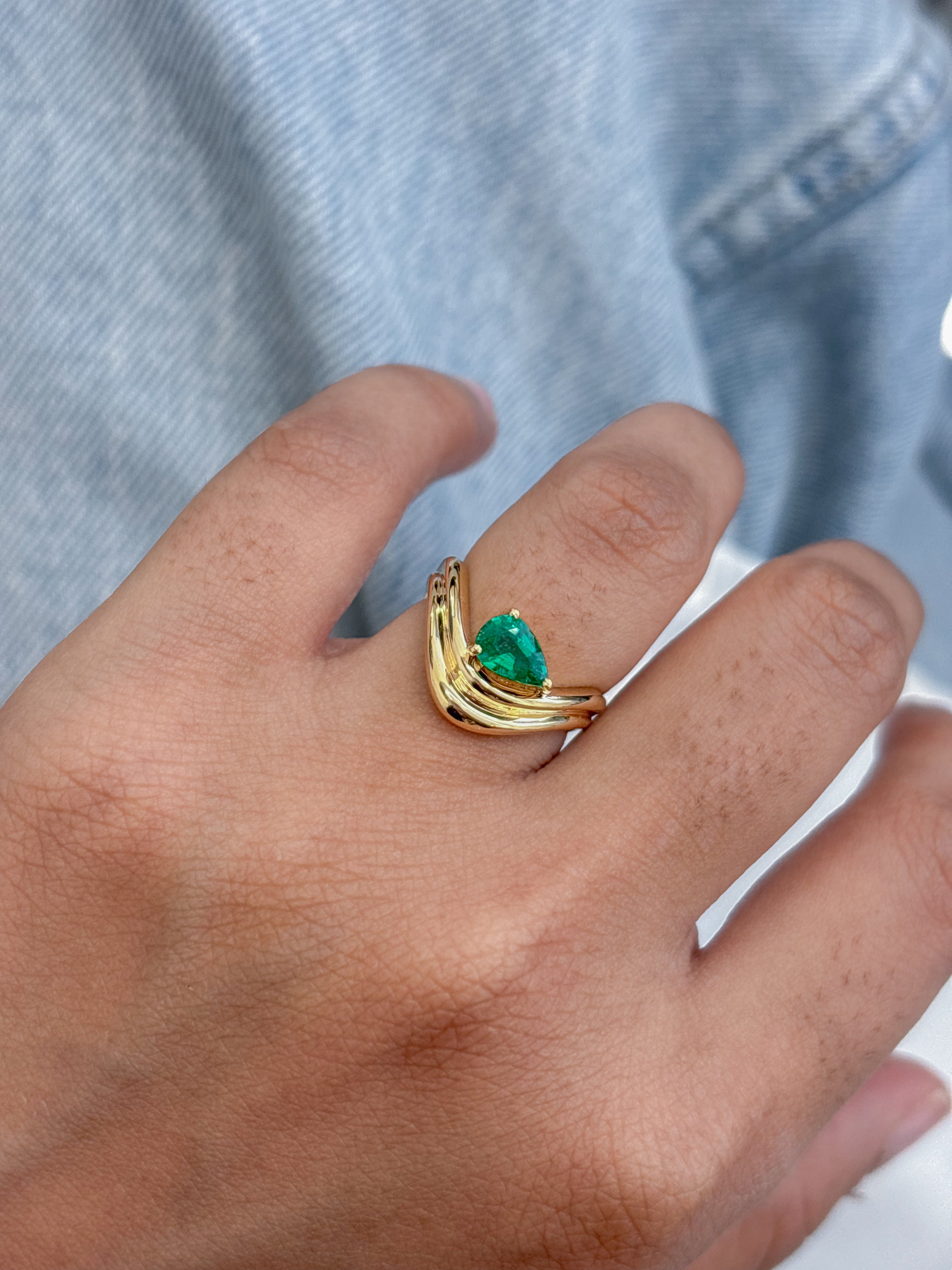 JPRG-4837/11791 Emerald Ring | 18K