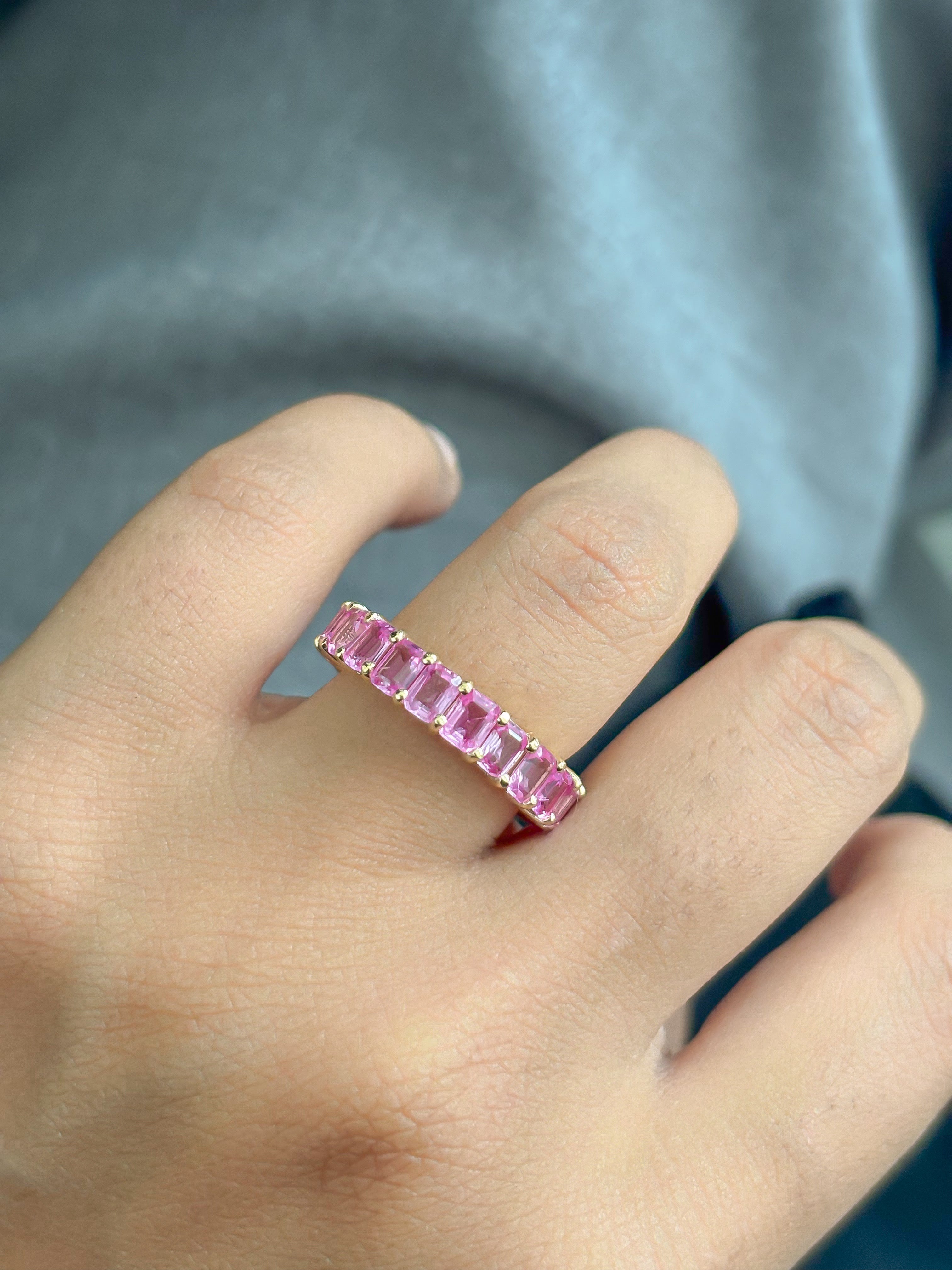 JPRG-4850/11820 Pink Sapphire Ring | 14K