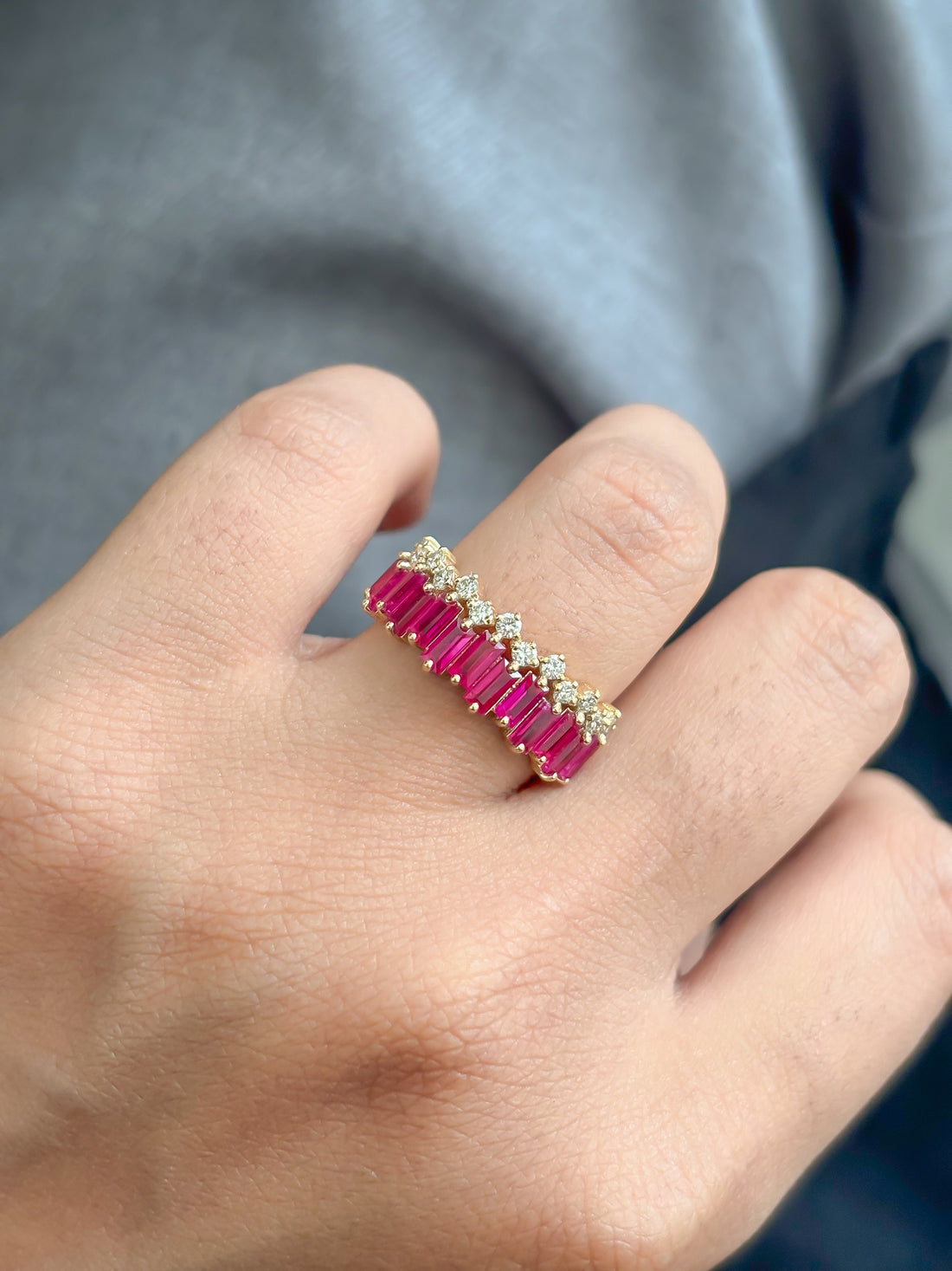 JPRG-4851/11821 Ruby Diamond Ring | 18K