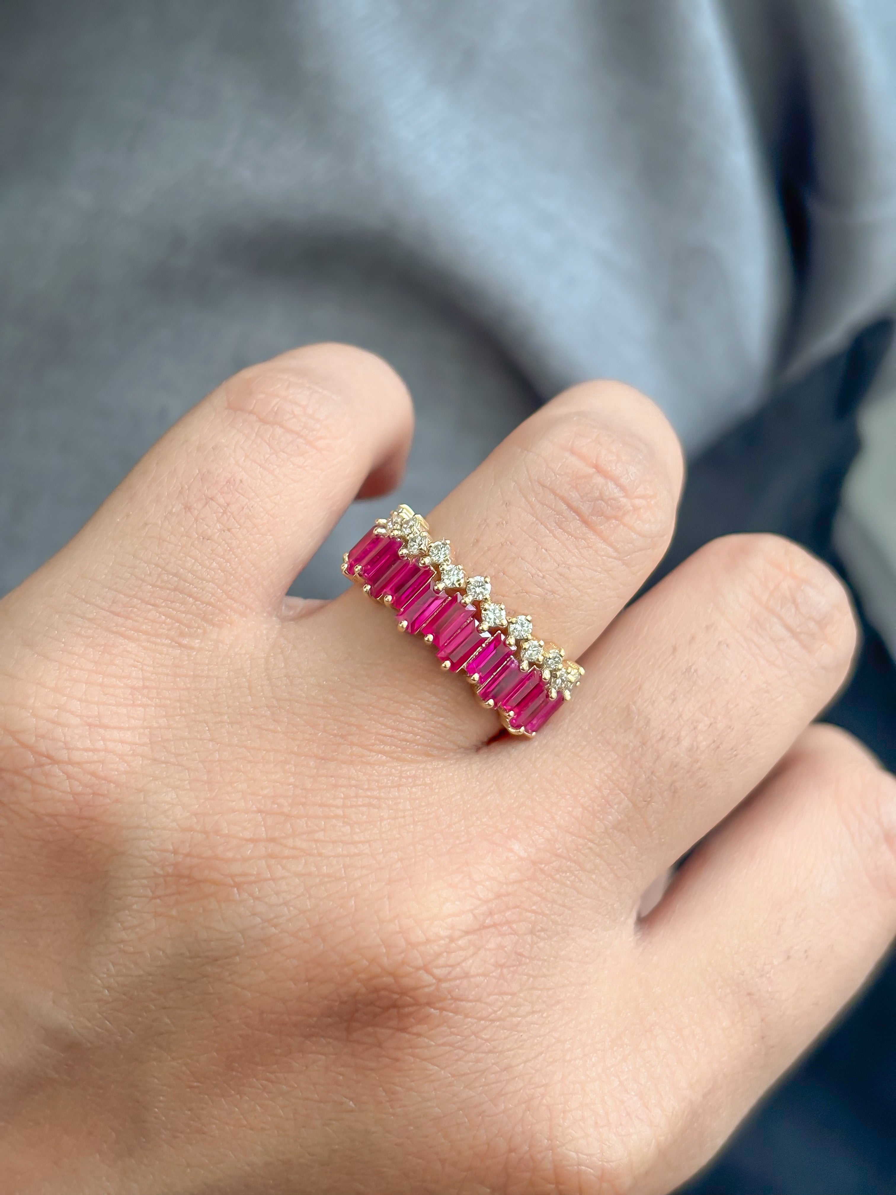 JPRG-4851/11821 Ruby Diamond Ring | 18K