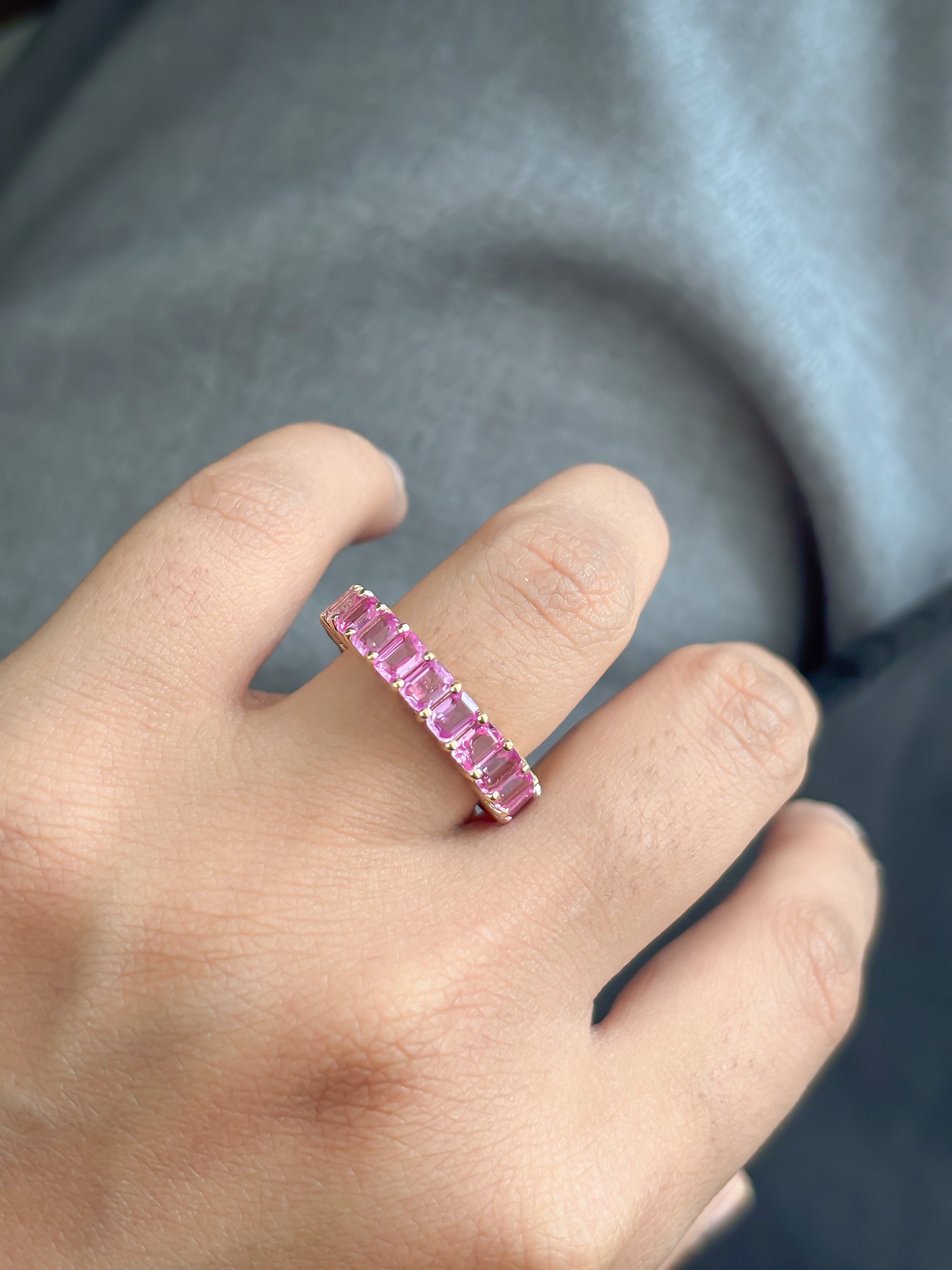 JPRG-4857/11827 Pink Sapphire Ring | 14K