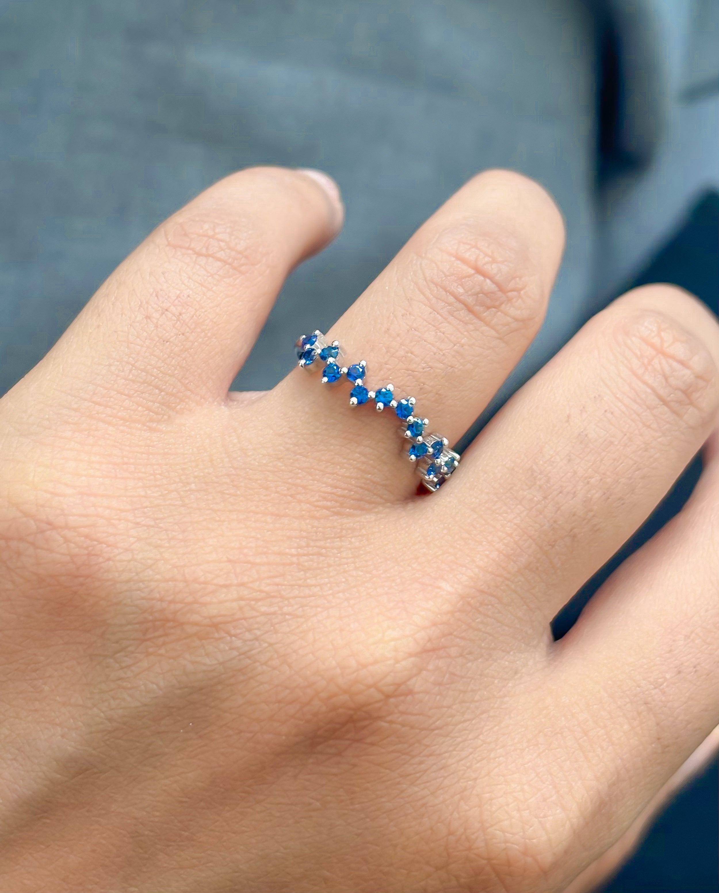 JPRG-4860/11830 Blue Sapphire Ring | 14K
