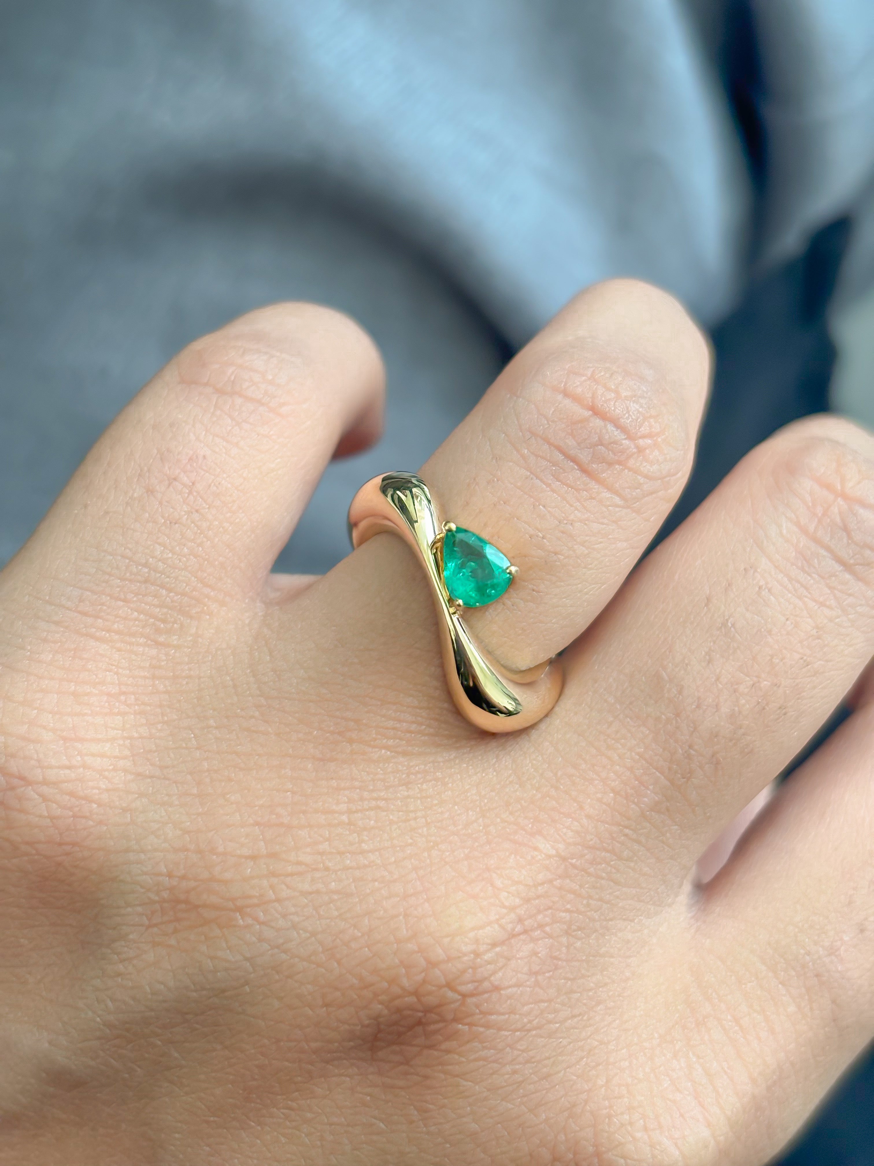 JPRG-4866/11836 Emerald Ring | 18K