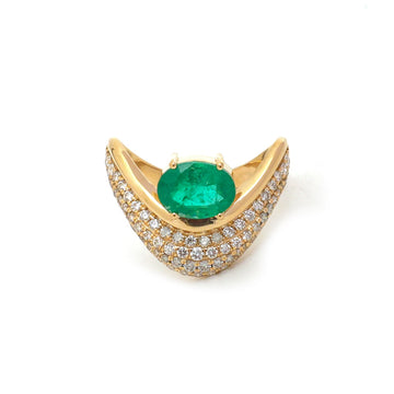 JPRG-4868/11838 Emerald Diamond Ring | 18K