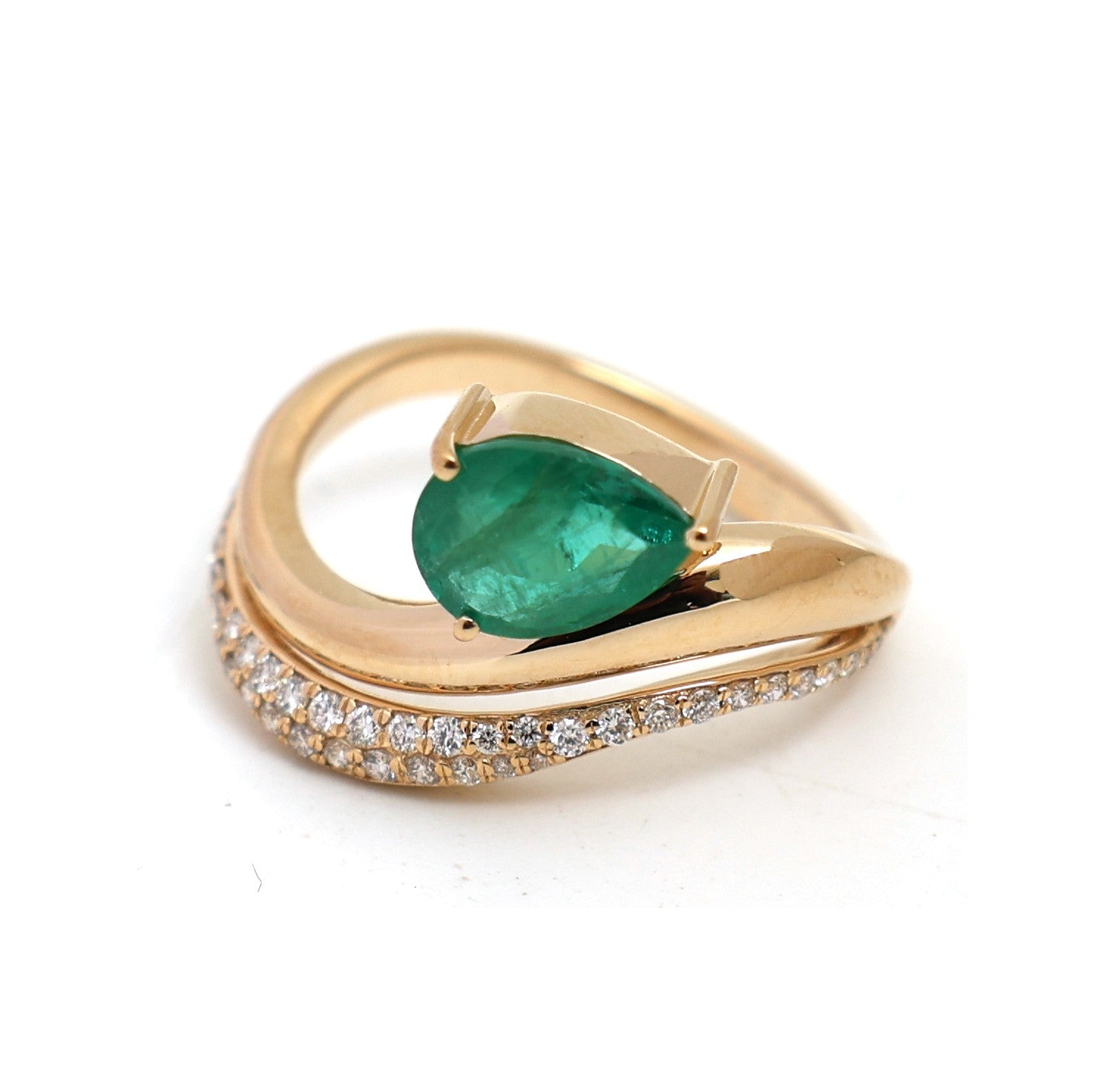 JPRG-4887/11894 Emerald Diamond Ring | 18K