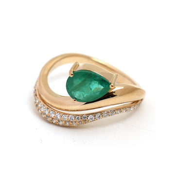JPRG-4887/11894 Emerald Diamond Ring | 18K