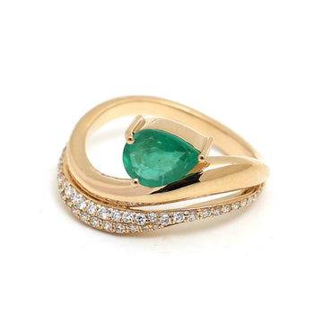 JPRG-4888/11895 Emerald Diamond Ring | 18K