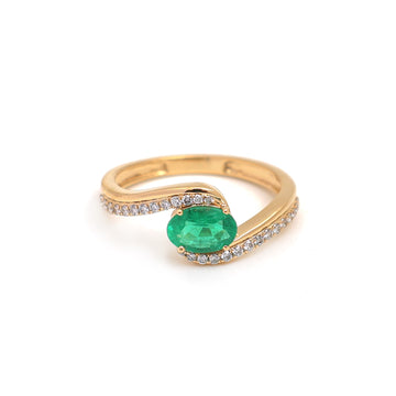 JPRG-4898/11915 Emerald Diamond Ring | 18K