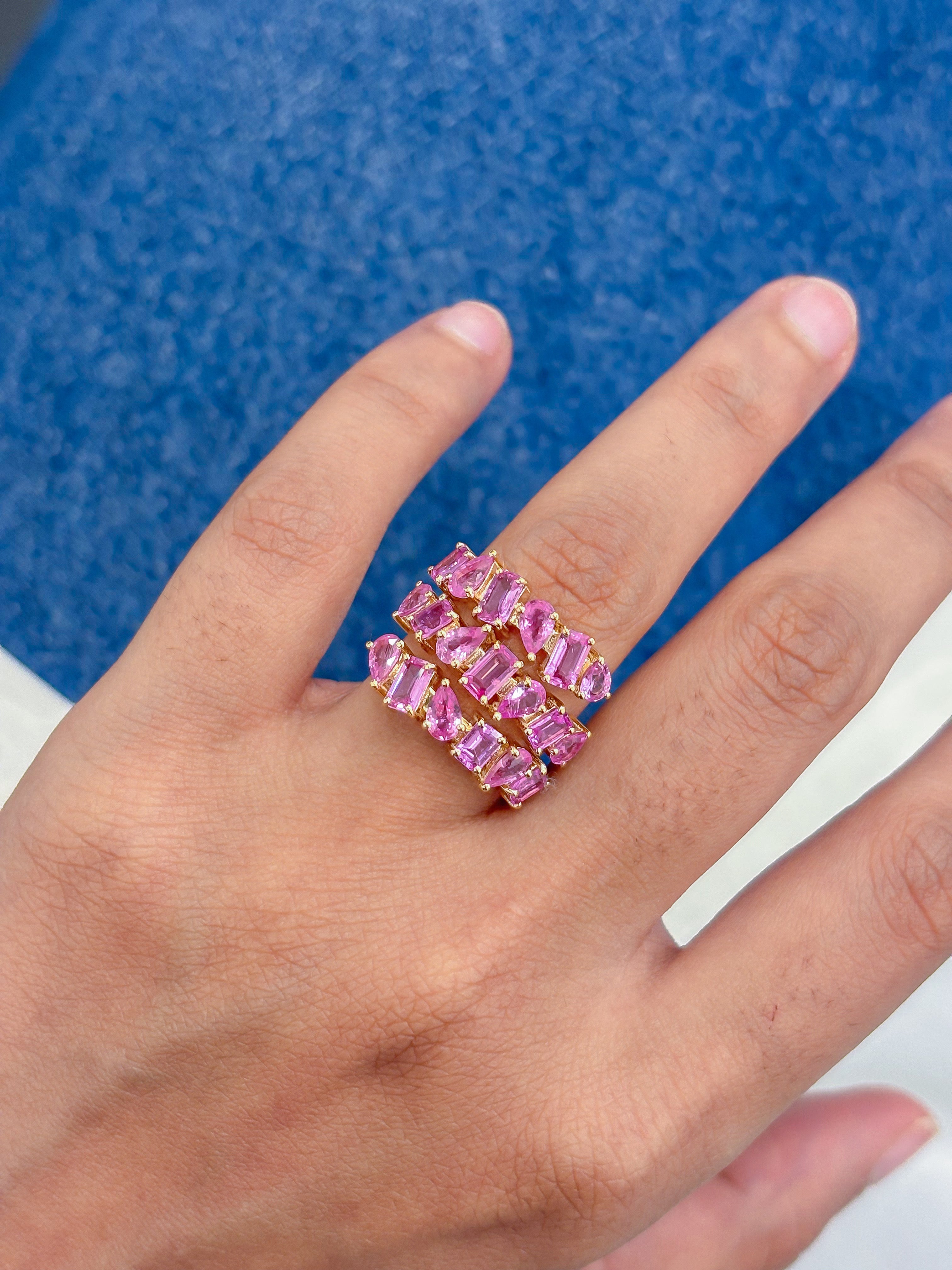JPRG-4912/11938 Pink Sapphire Ring | 18K