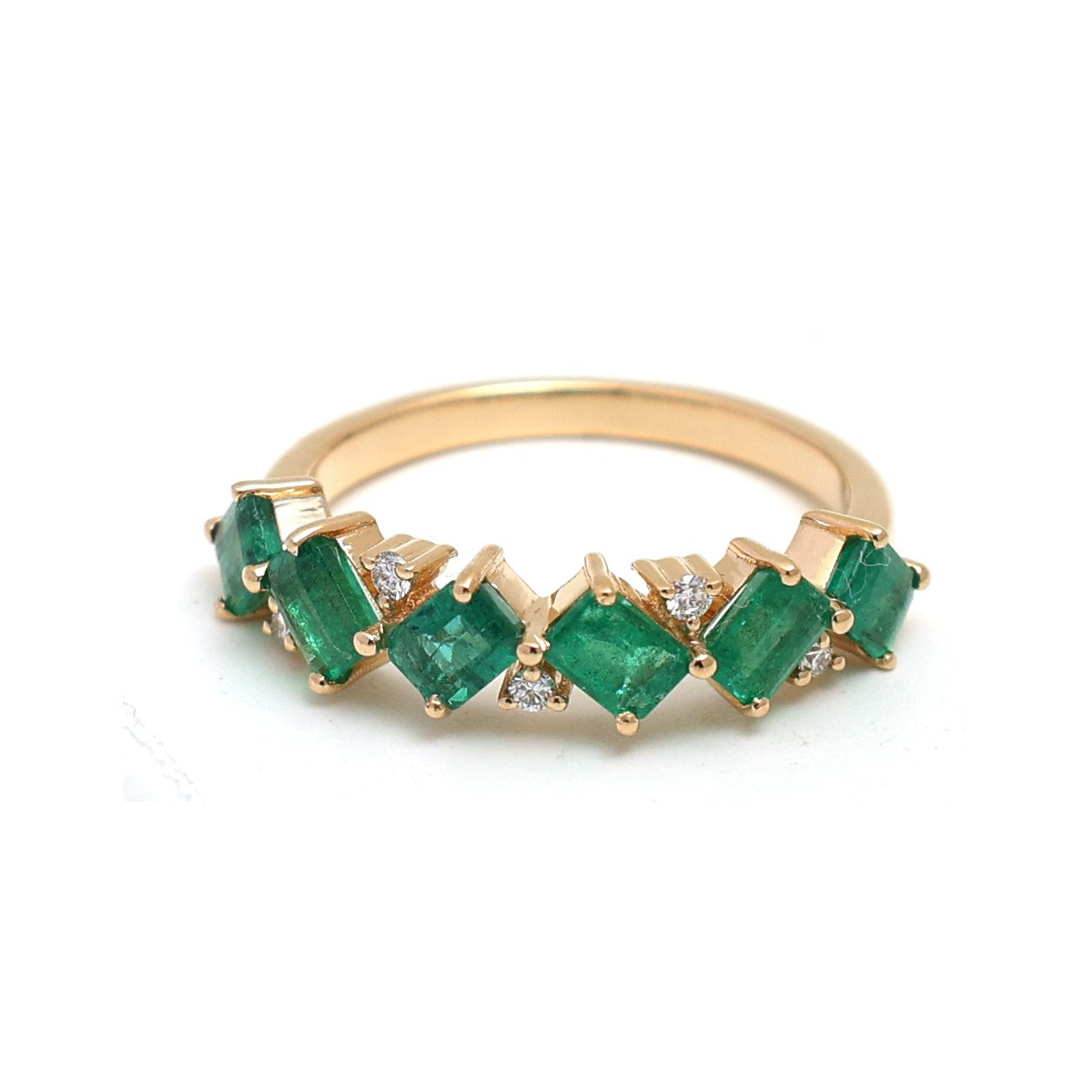 JPRG-4930/11978 Emerald Diamond Ring | 18K