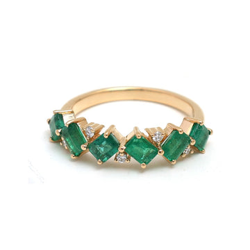 JPRG-4930/11978 Emerald Diamond Ring | 18K