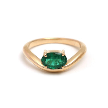 JPRG-4936/11990 Emerald Ring | 18K