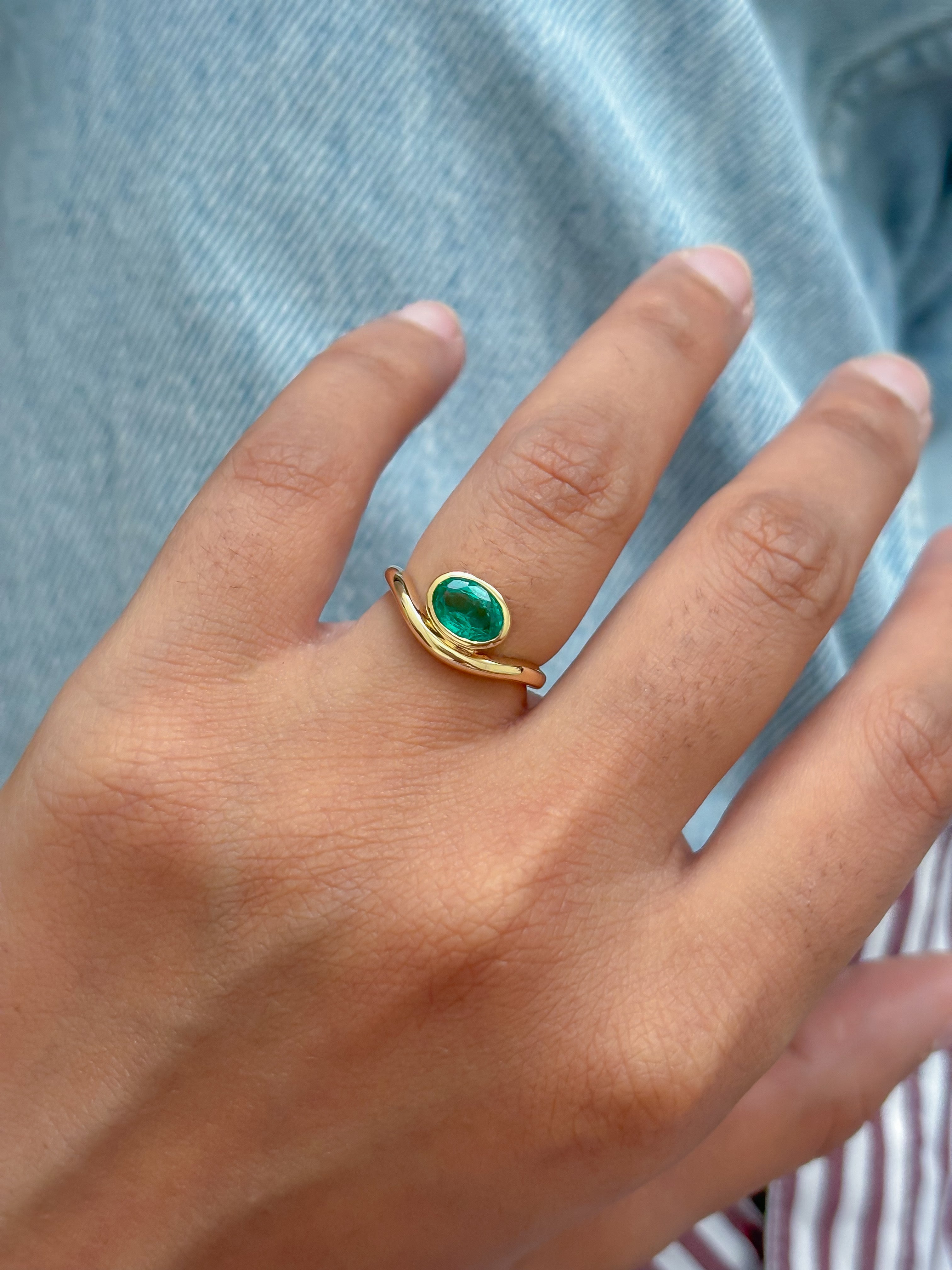 JPRG-4943/11998 Emerald Ring | 18K