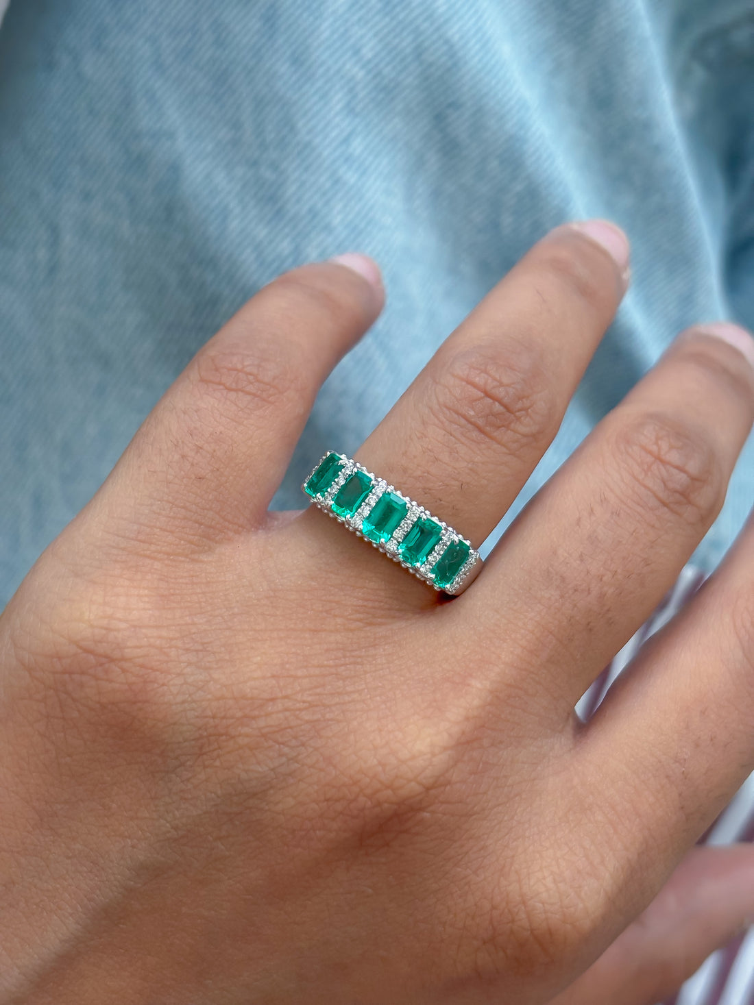 JPRG-4948/12003 Emerald Diamond Ring | 18K
