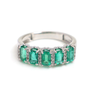 JPRG-4948/12003 Emerald Diamond Ring | 18K