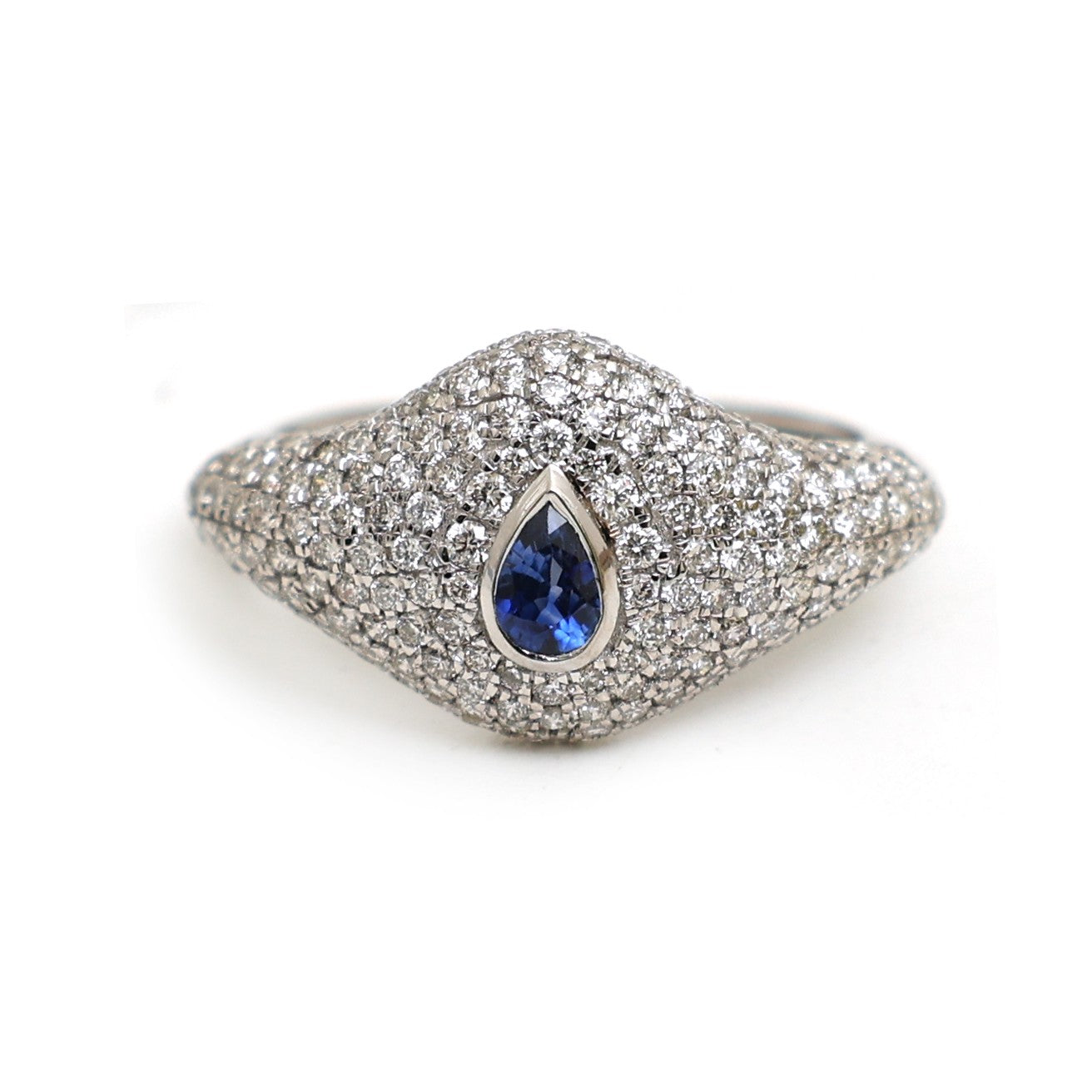 JPRG-4949/12019 Blue Sapphire Diamond Ring | 18K