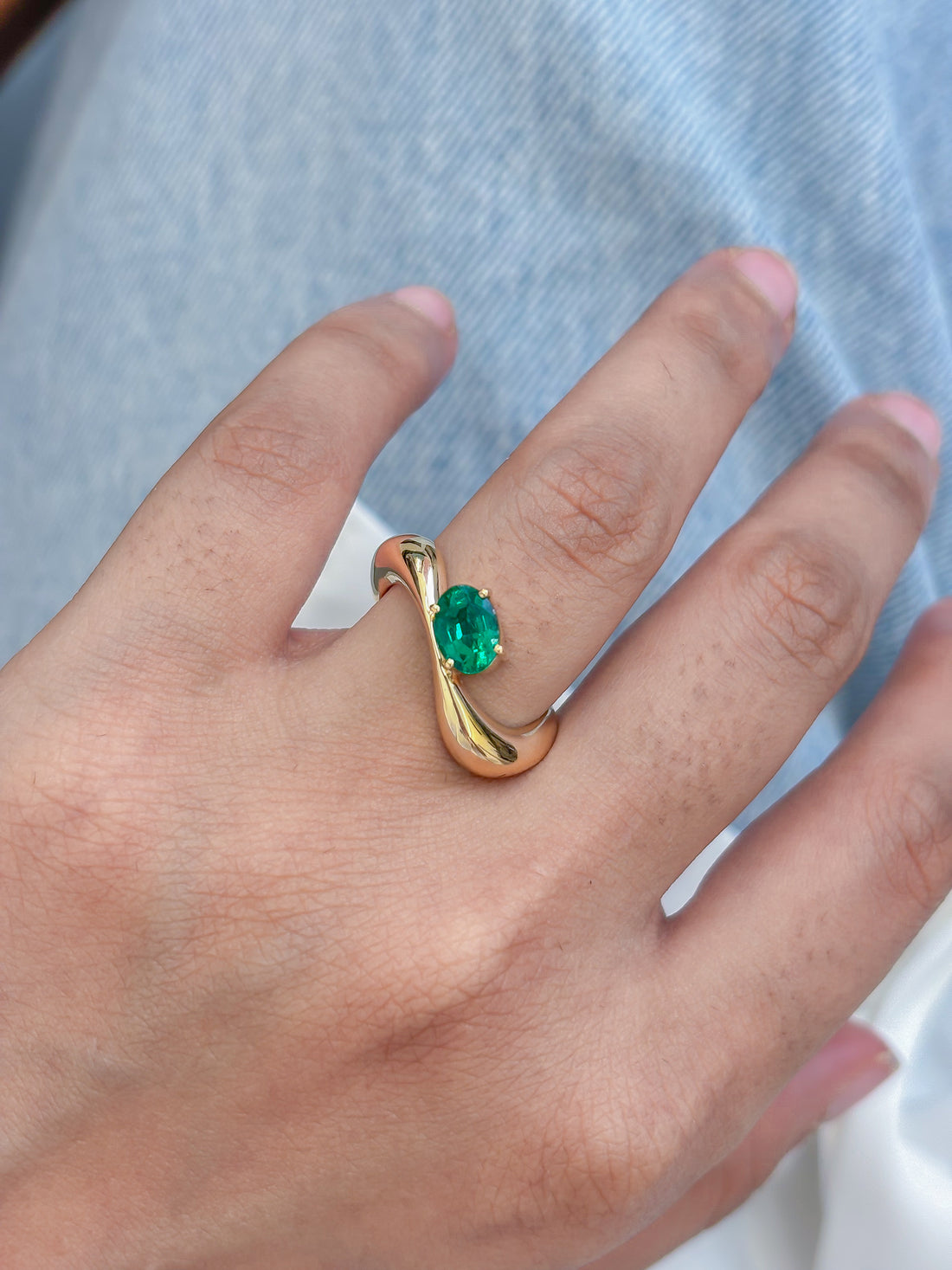 JPRG-4963/12042 Emerald Ring | 18K