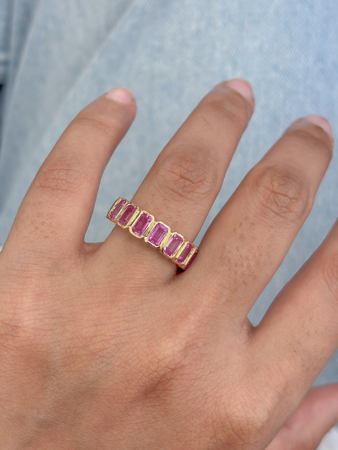 JPRG-4970/12049 Pink Sapphire Ring | 14K