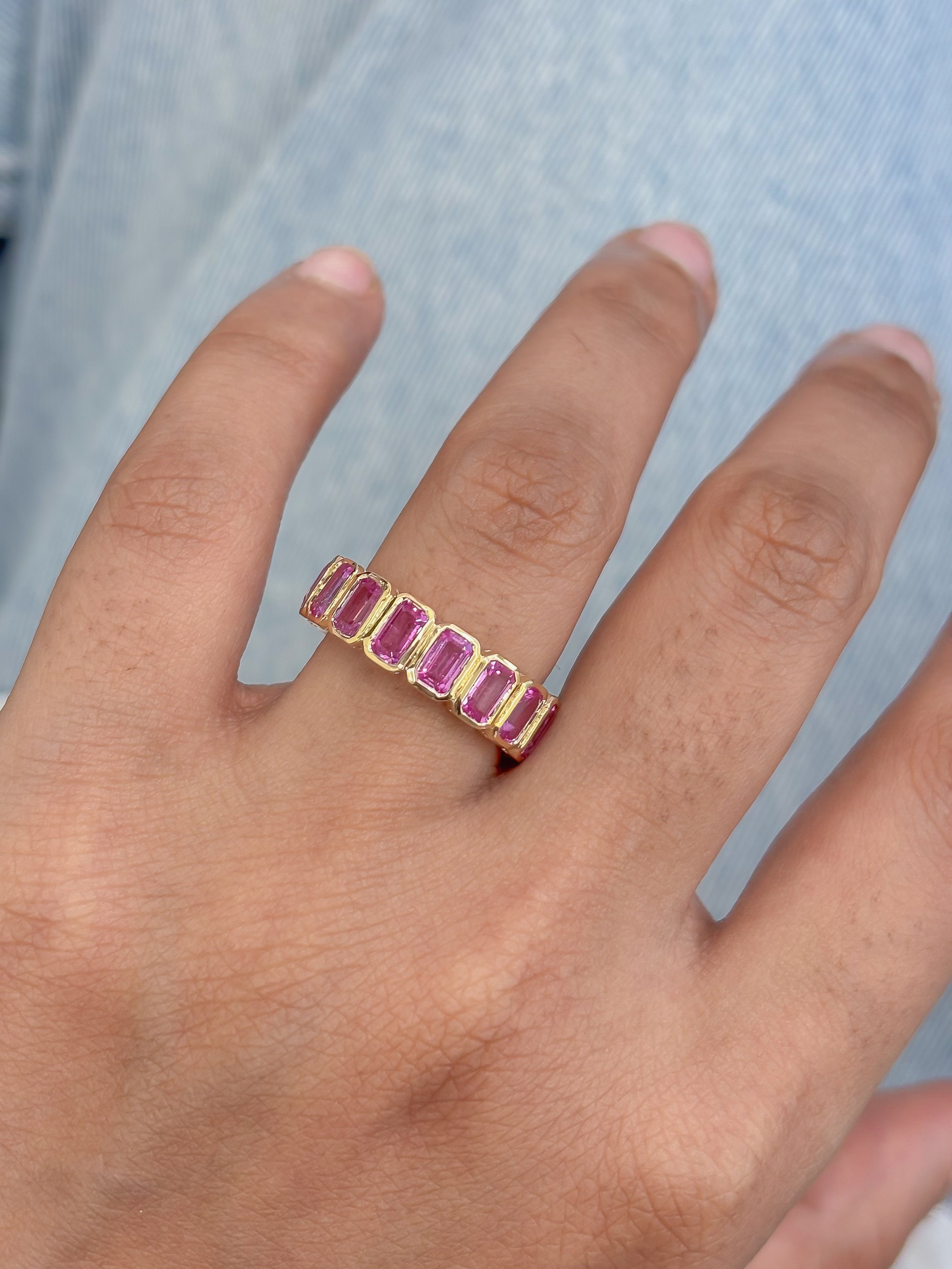 JPRG-4970/12049 Pink Sapphire Ring | 14K