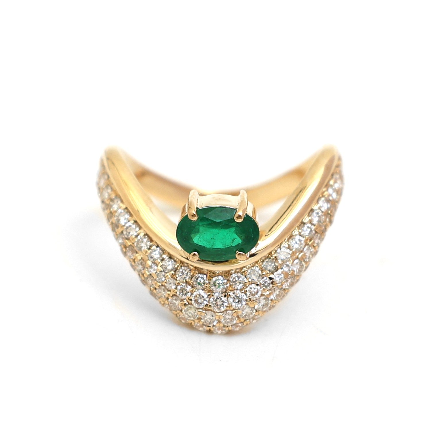 JPRG-4973/12052 Emerald Diamond Ring | 18K