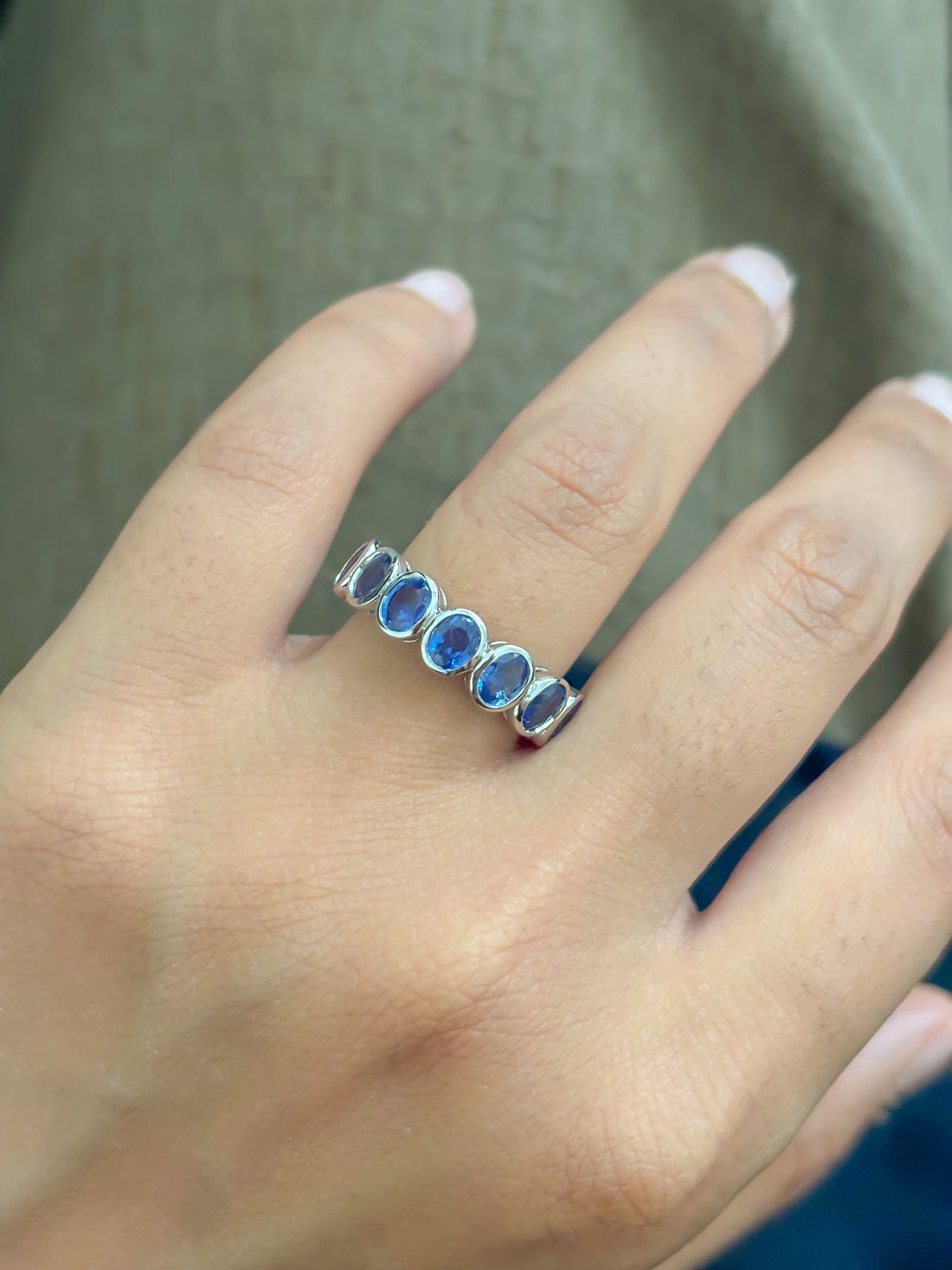 JPRG-4975/12068 Blue Sapphire Ring | 18K