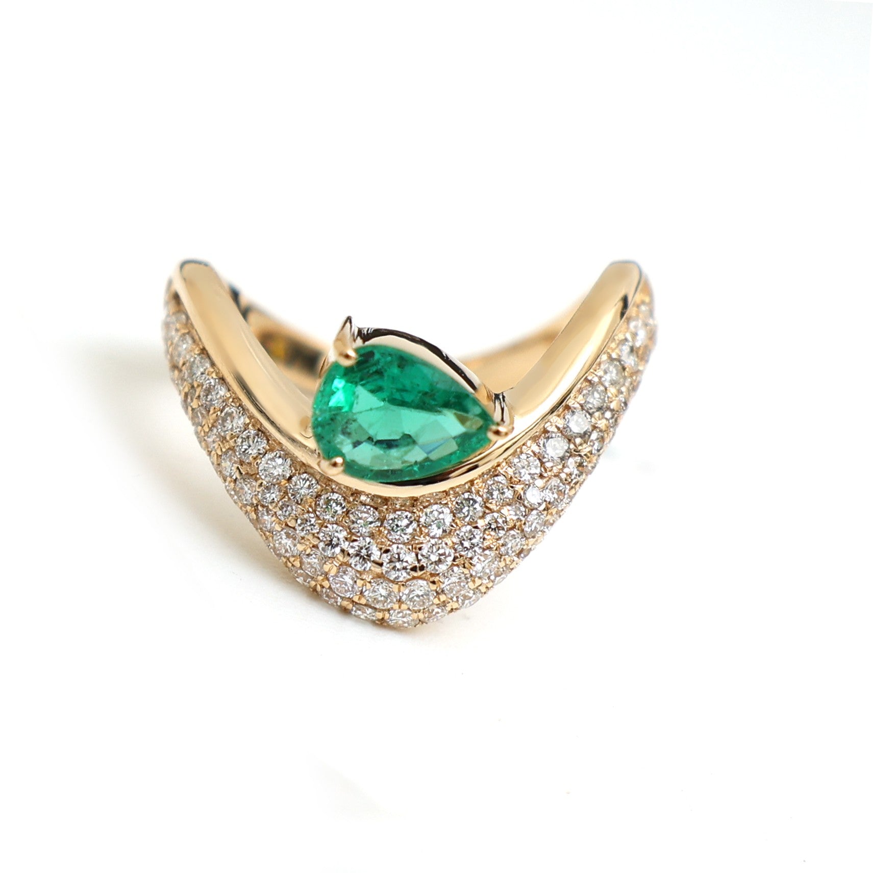 JPRG-4978/12083 Emerald Diamond Ring | 18K