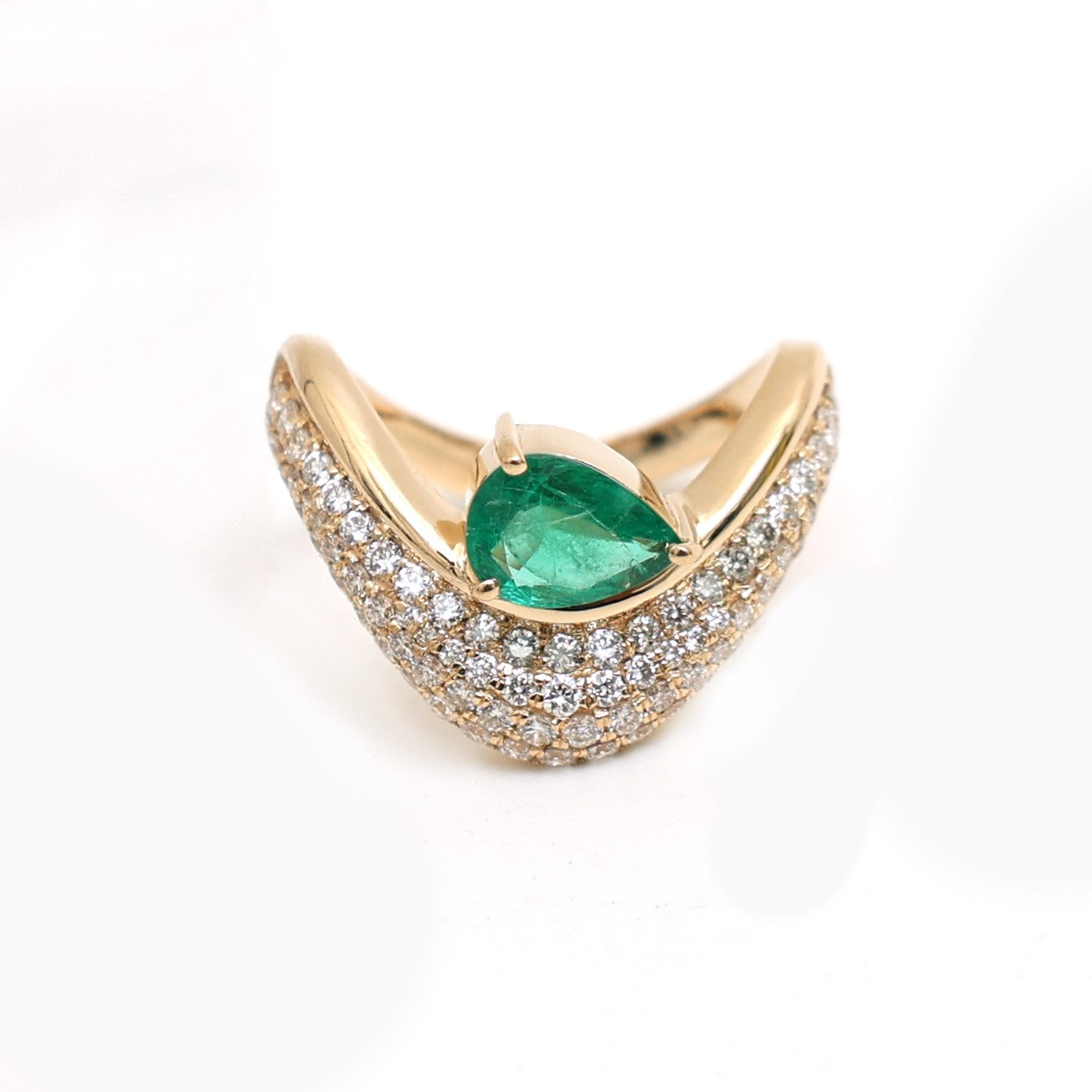 JPRG-4981/12086 Emerald Diamond Ring | 18K