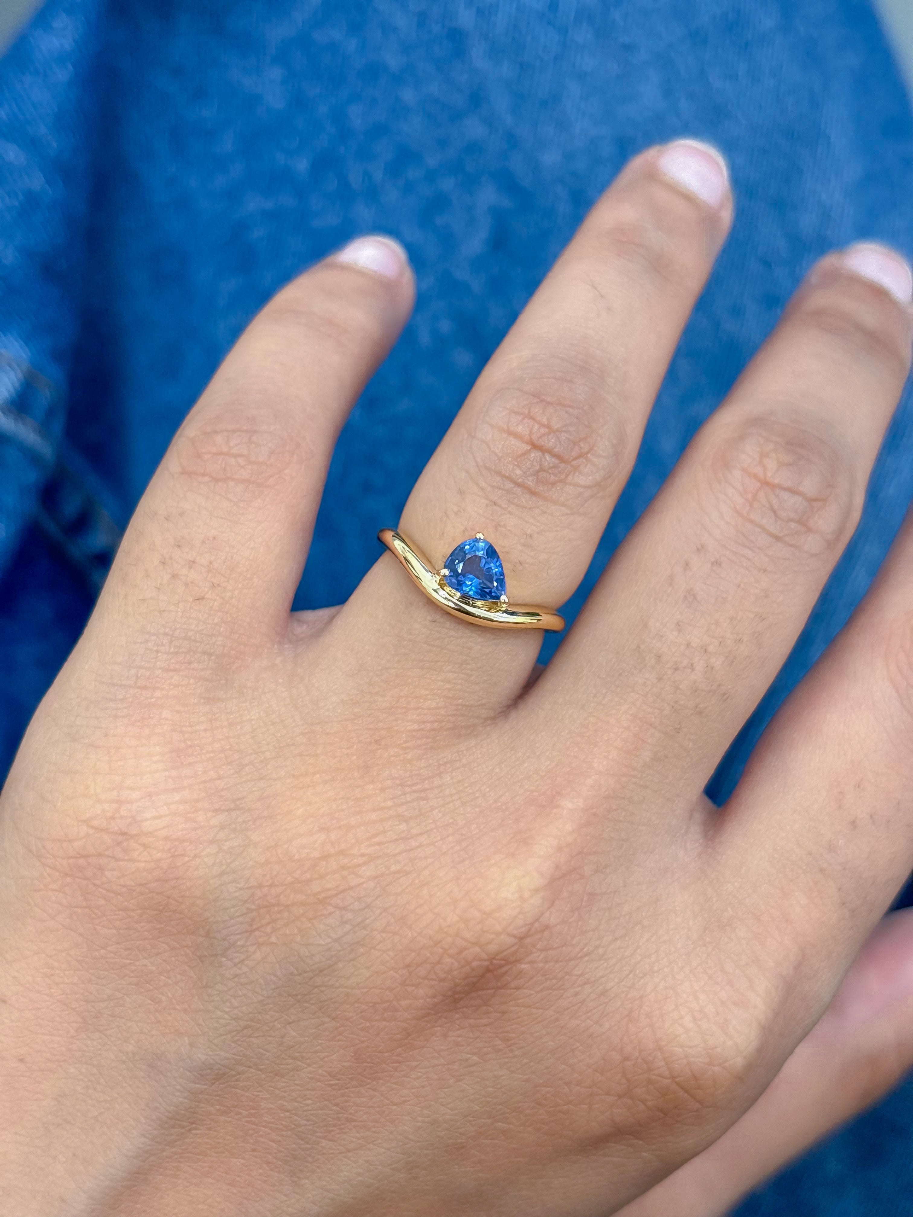 JPRG-4983/12088 Blue Sapphire Ring | 18K