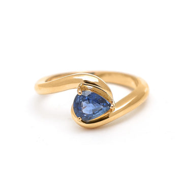 JPRG-4987/12092 Blue Sapphire Ring | 18K