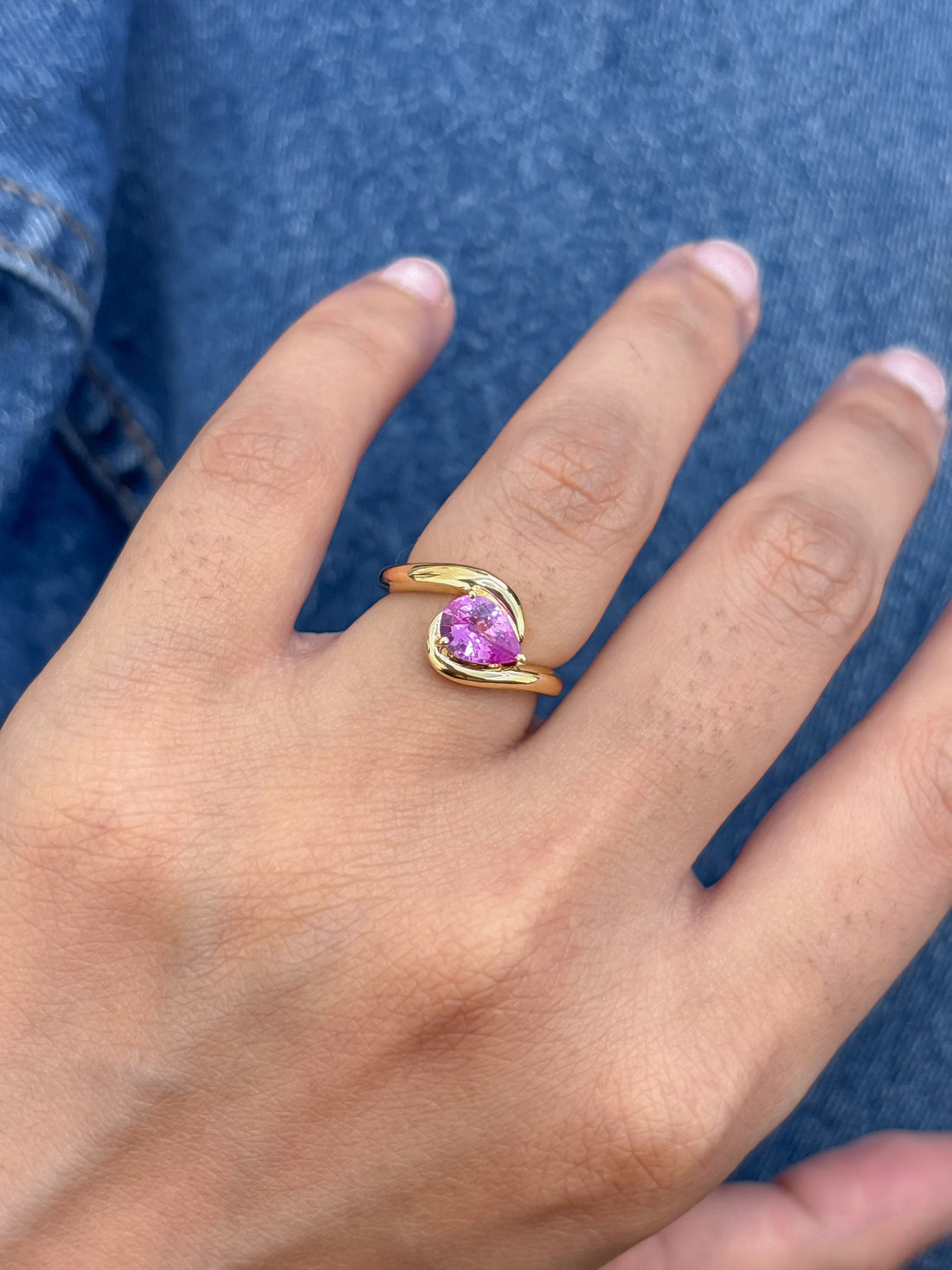 JPRG-4988/12093 Pink Sapphire Ring | 18K