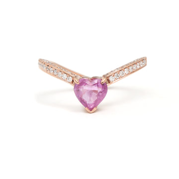JPRG-498/1452 Pink Sapphire Ring | 18K