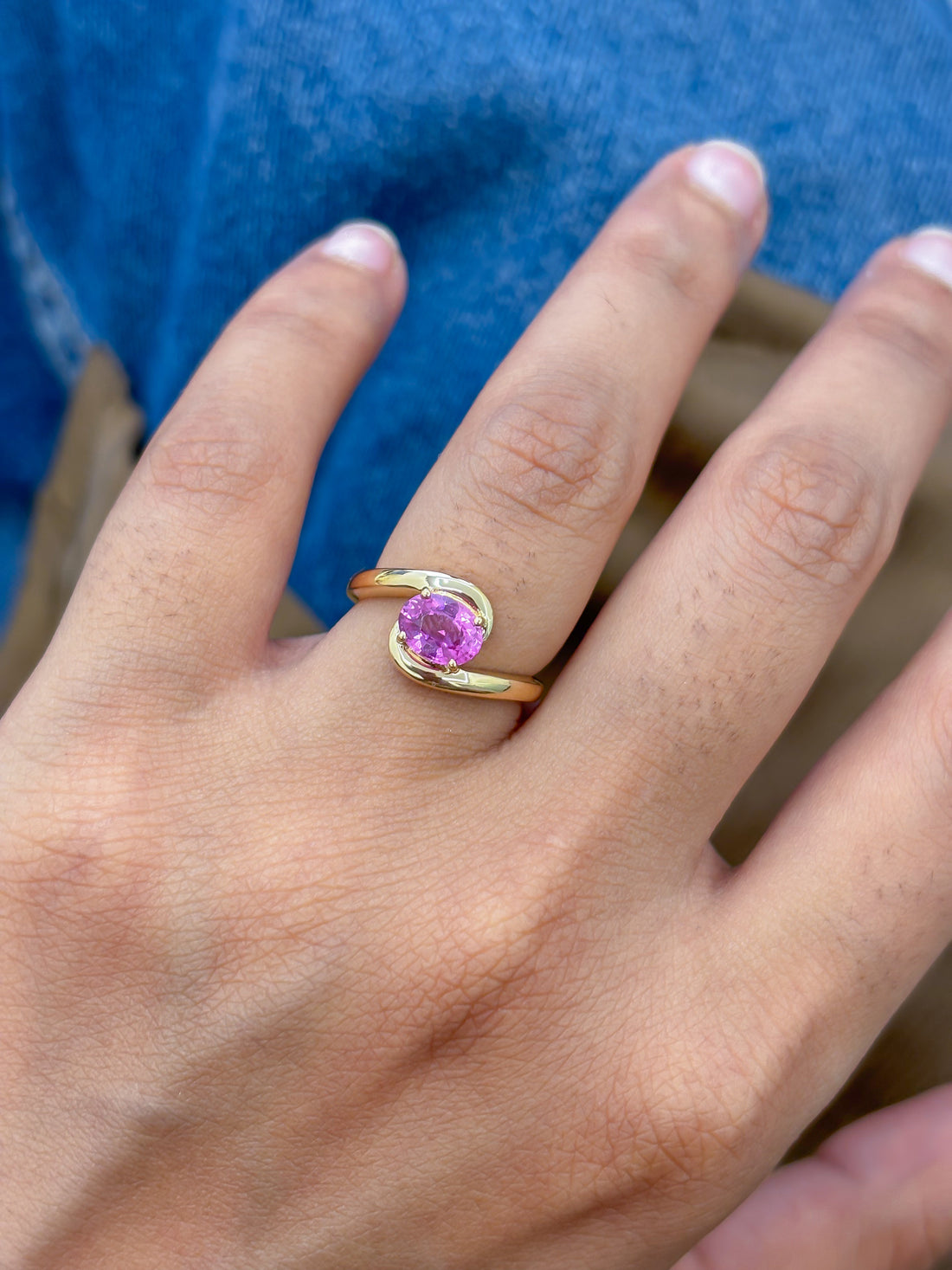 JPRG-4990/12095 Pink Sapphire Ring | 18K