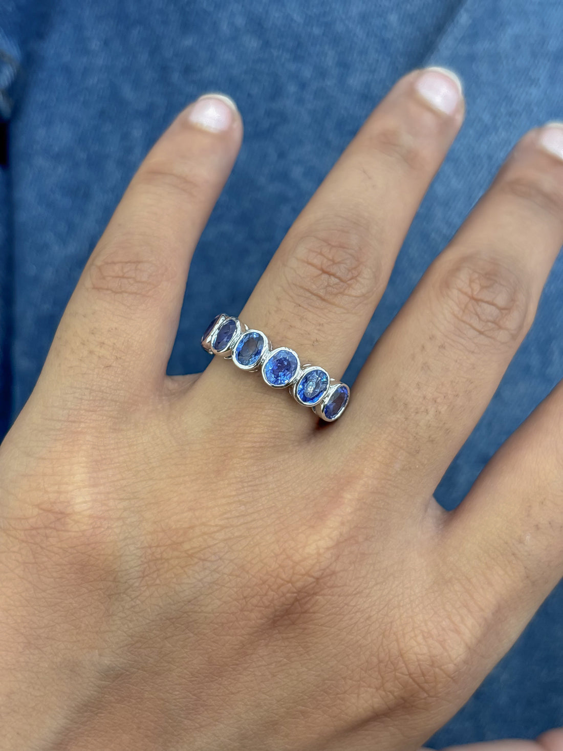JPRG-4997/12102 Blue Sapphire Ring | 18K