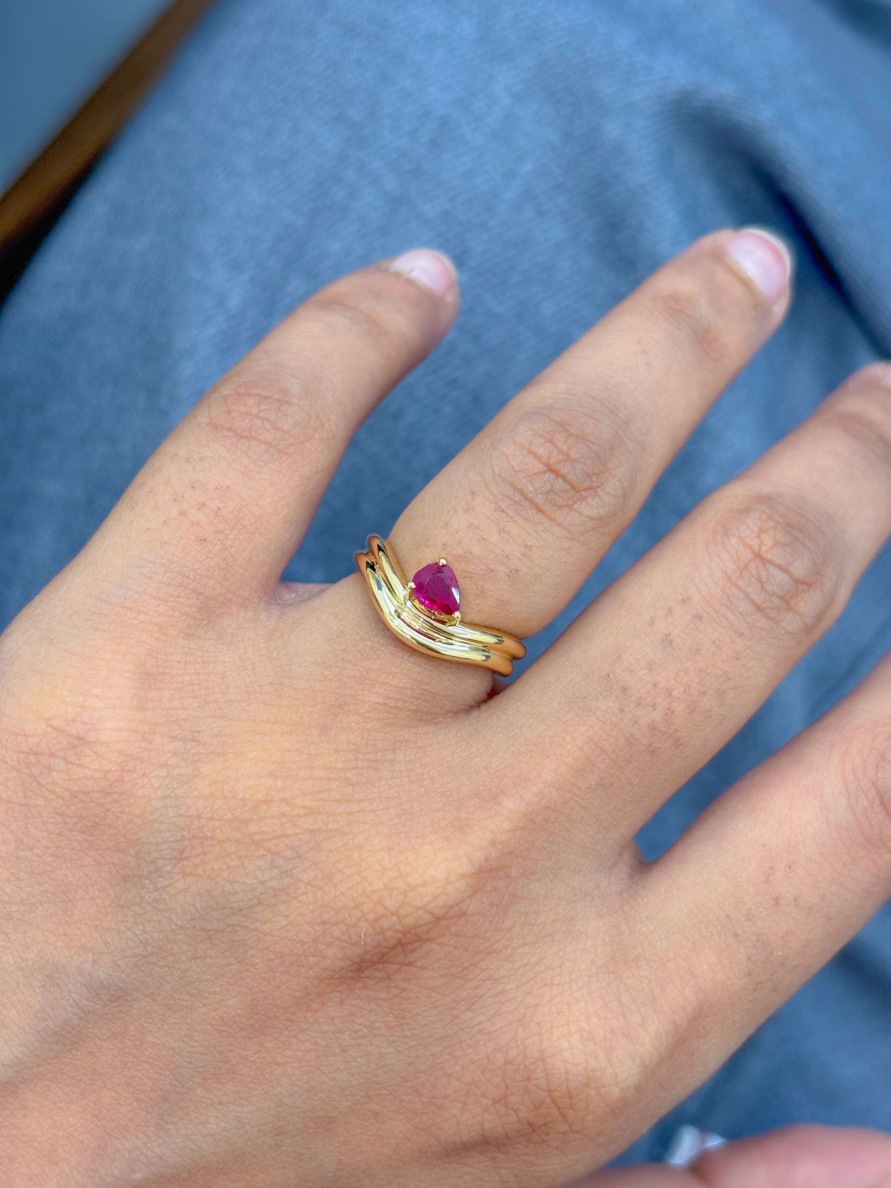 JPRG-5009/12130 Ruby Ring | 18K