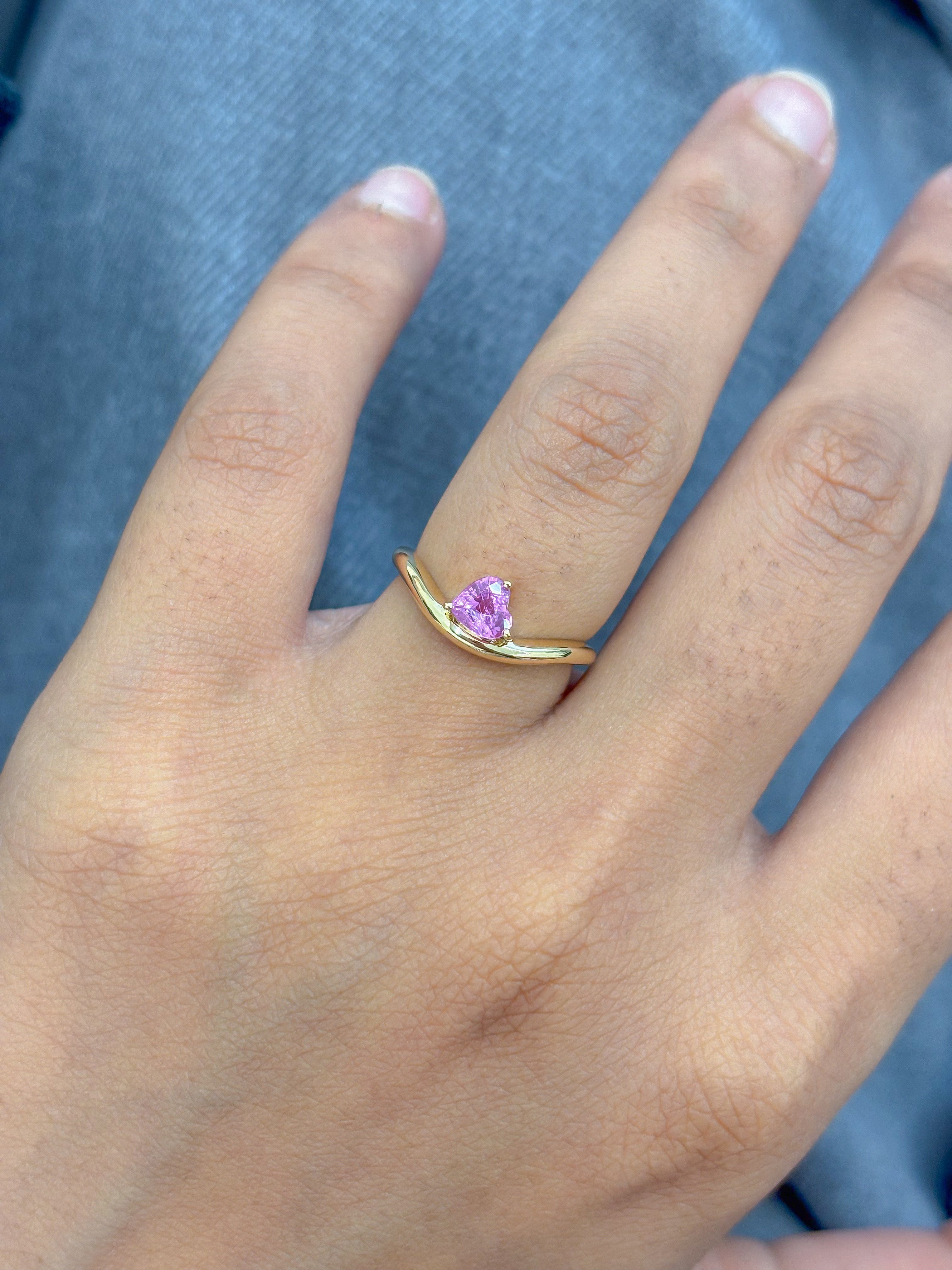 JPRG-5020/12141 Pink Sapphire Ring | 18K