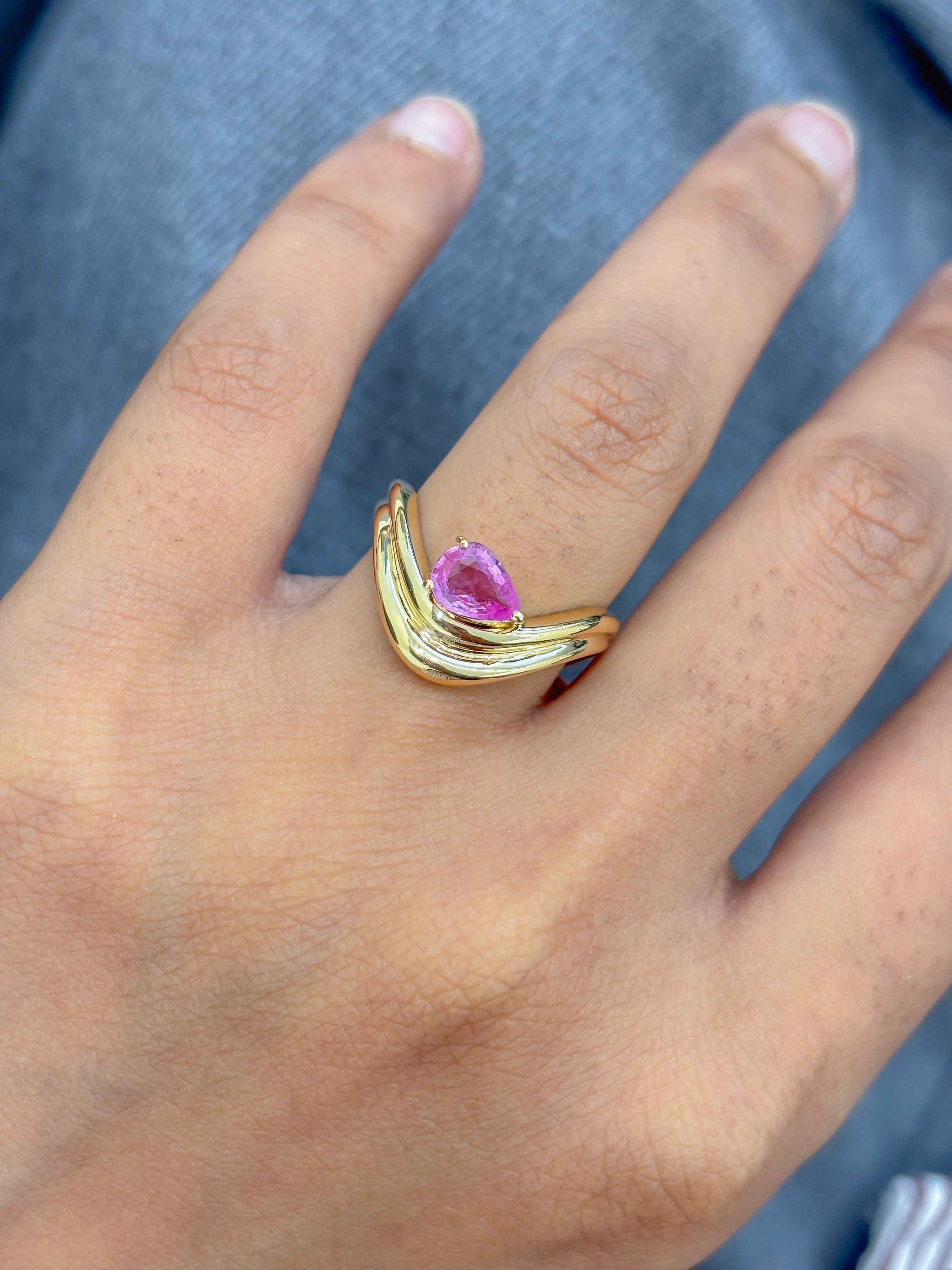 JPRG-5022/12143 Pink Sapphire Ring | 18K