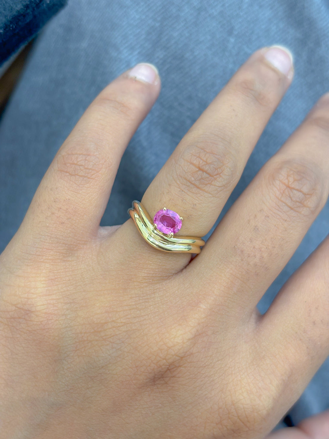 JPRG-5023/12144 Pink Sapphire Ring | 18K