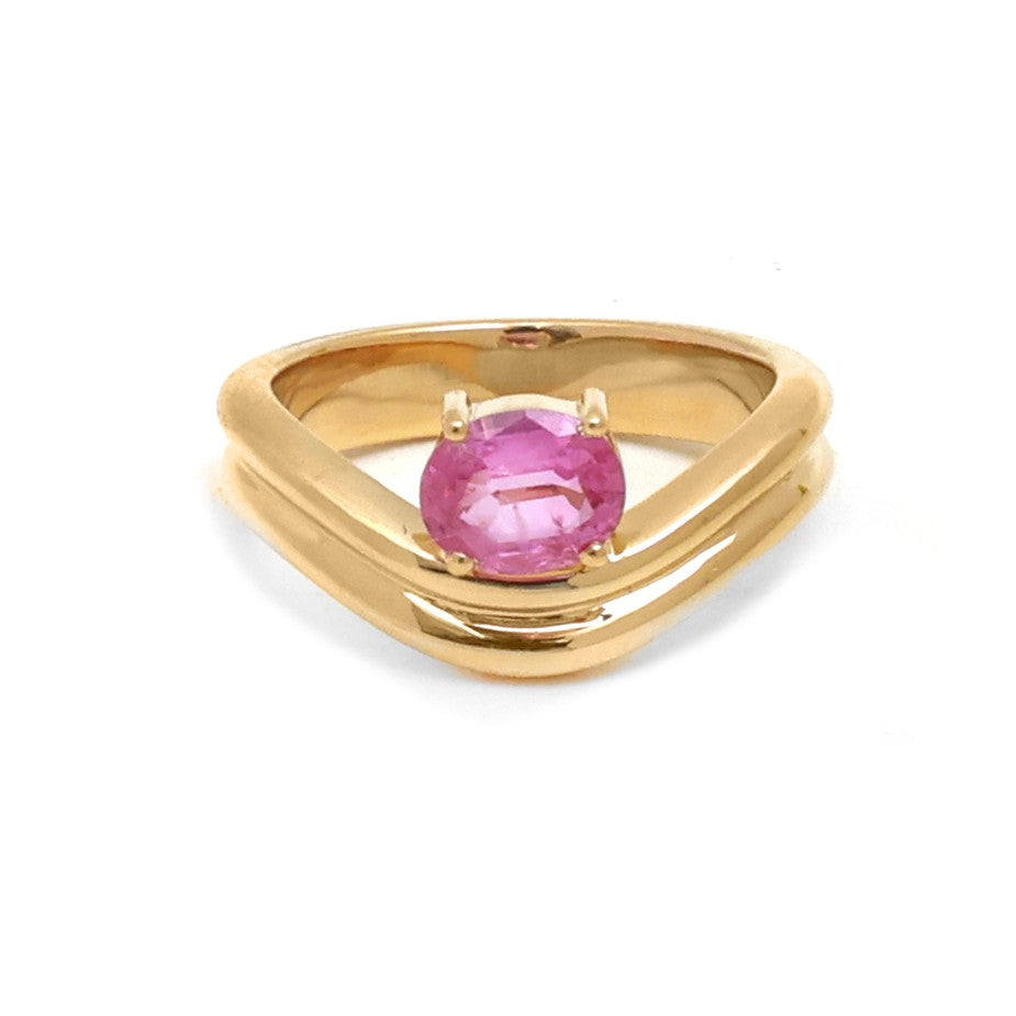 JPRG-5023/12144 Pink Sapphire Ring | 18K