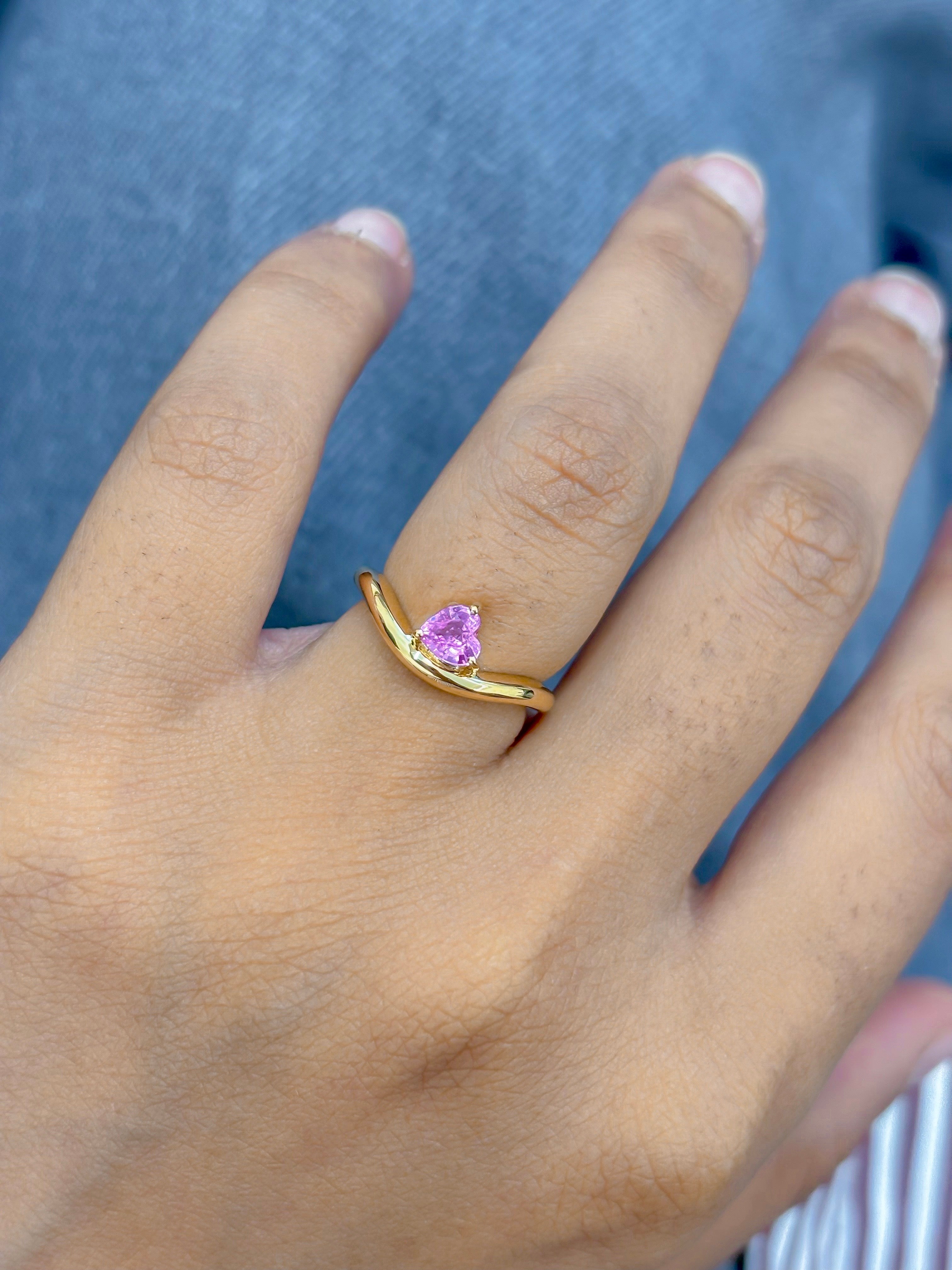 JPRG-5024/12145 Pink Sapphire Ring | 18K