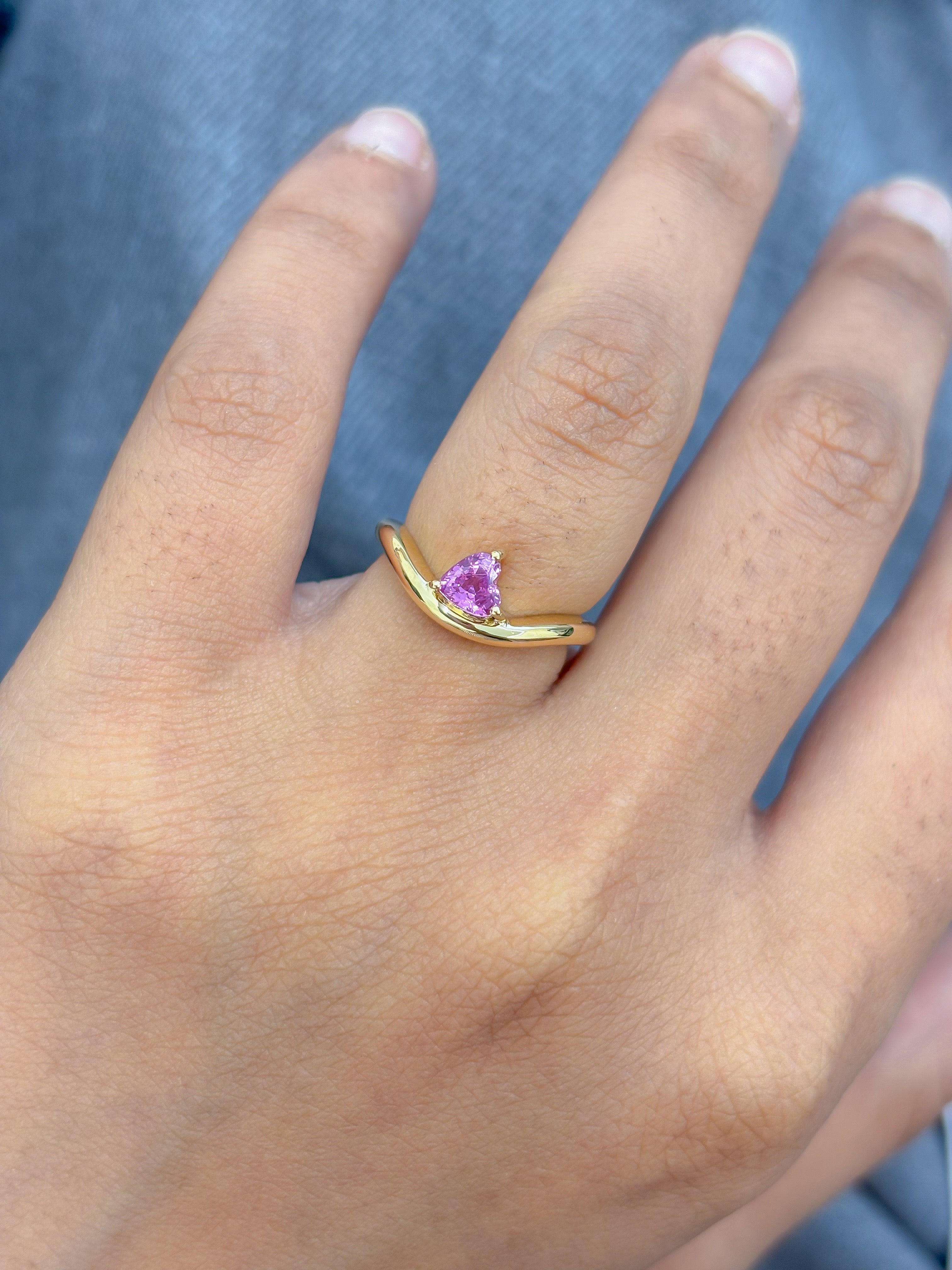 JPRG-5025/12146 Pink Sapphire Ring | 18K