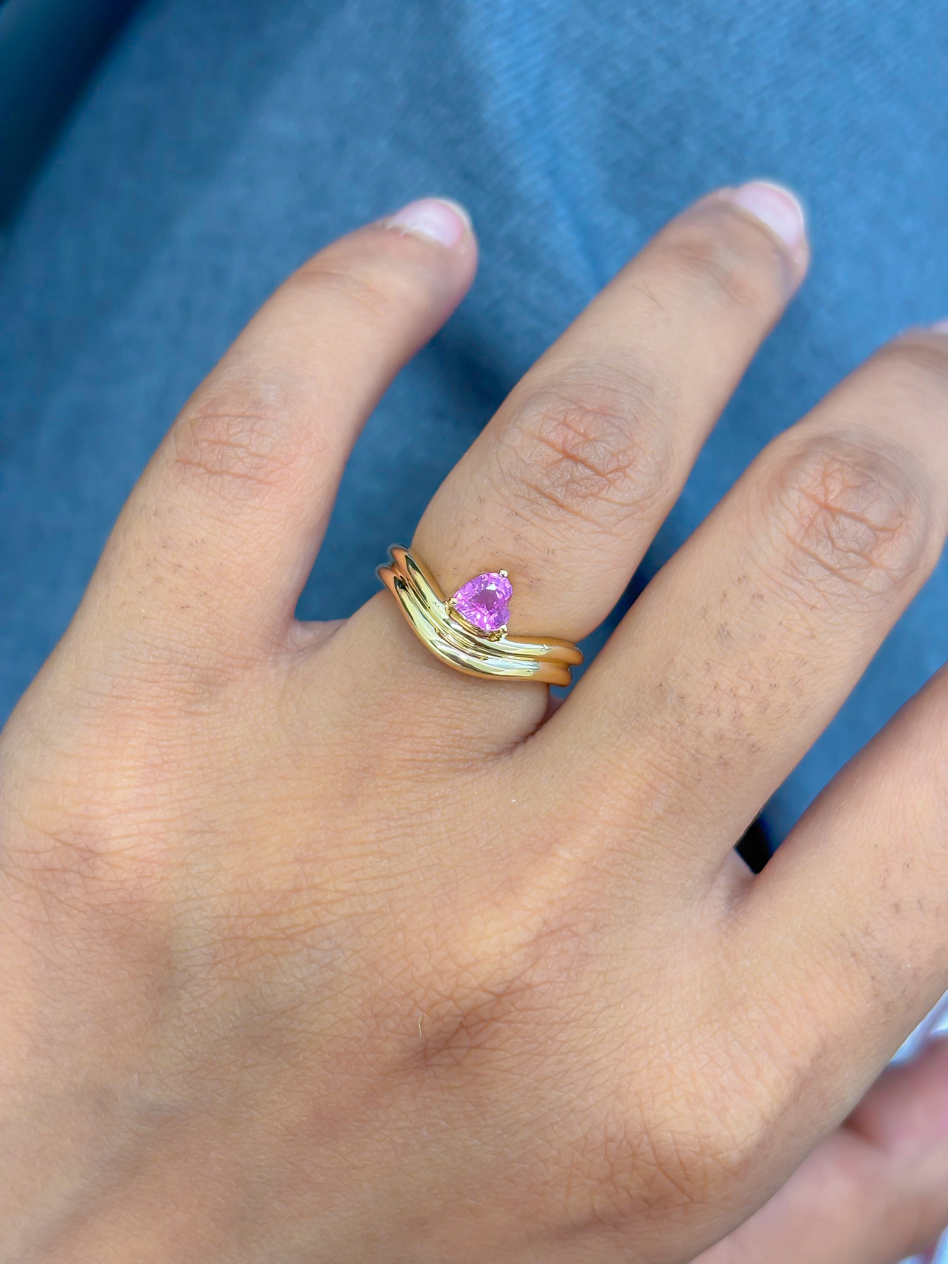 JPRG-5027/12148 Pink Sapphire Ring | 18K