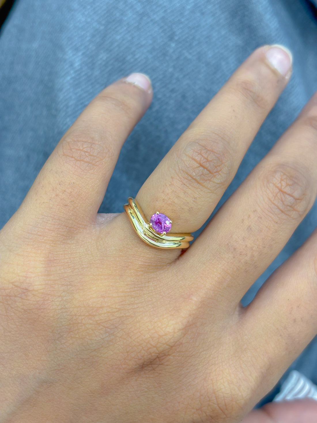 JPRG-5028/12149 Pink Sapphire Ring | 18K