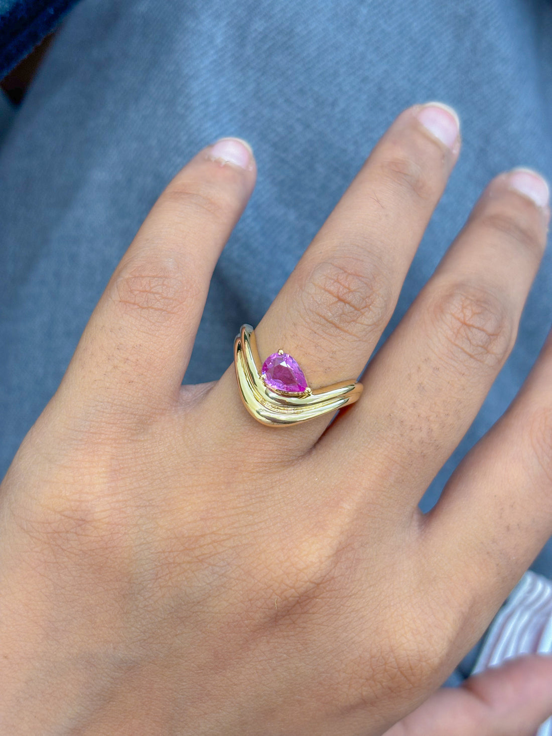 JPRG-5029/12150 Pink Sapphire Ring | 18K