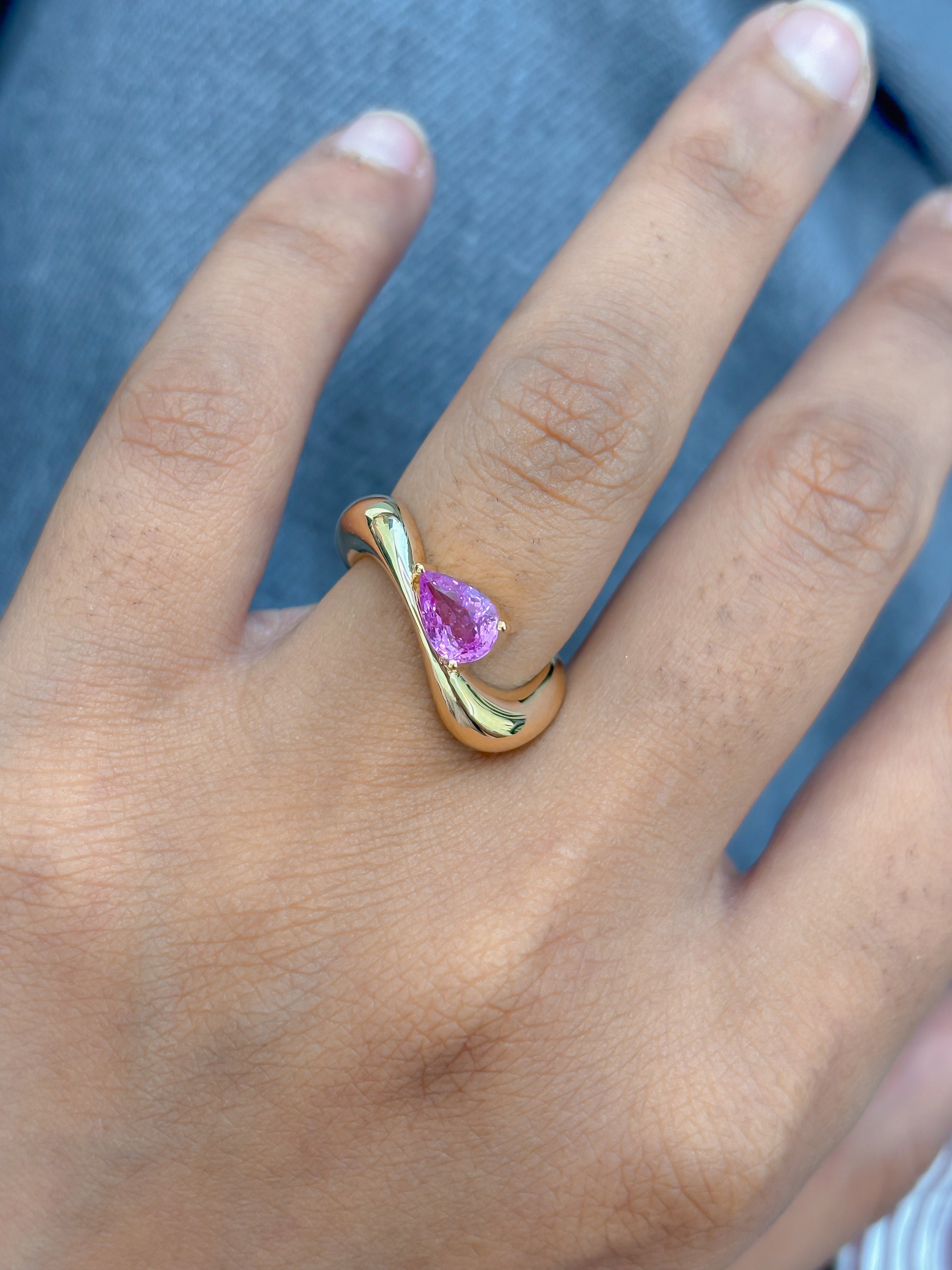 JPRG-5031/12152 Pink Sapphire Ring | 18K