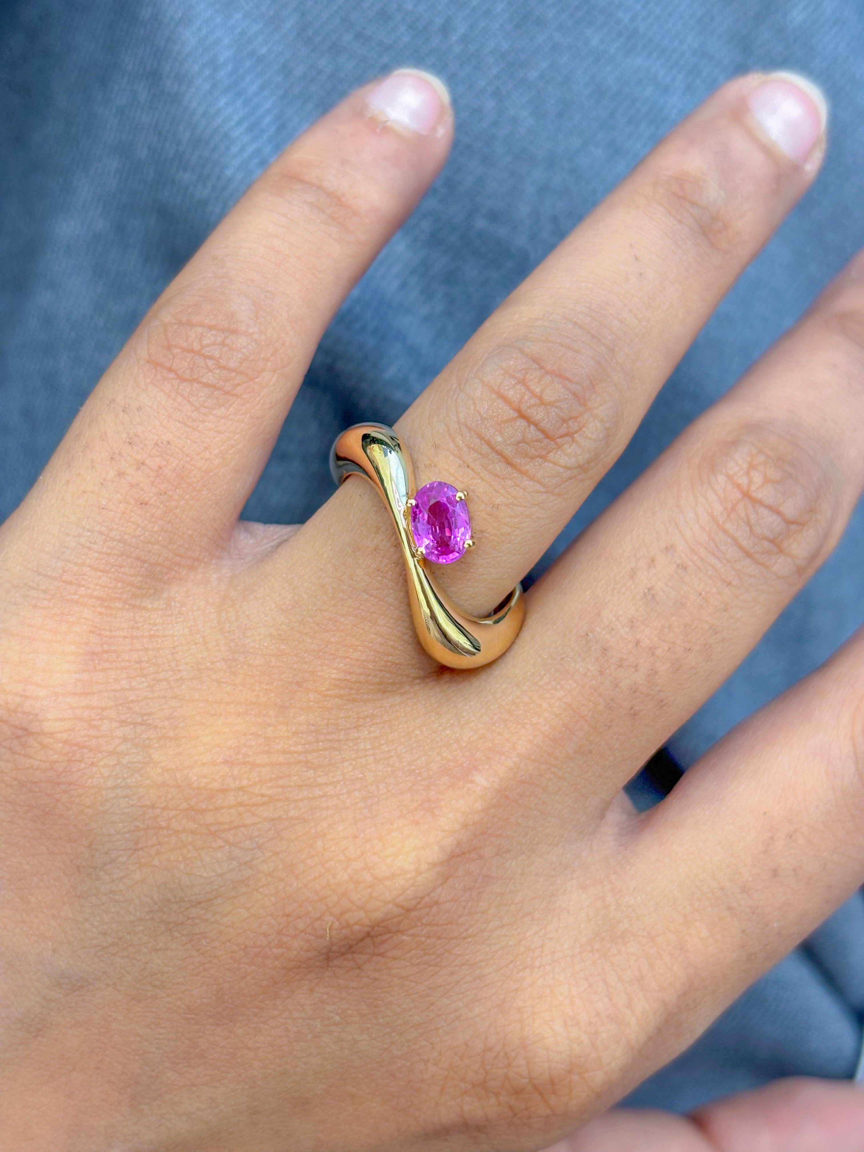 JPRG-5034/12155 Pink Sapphire Ring | 18K