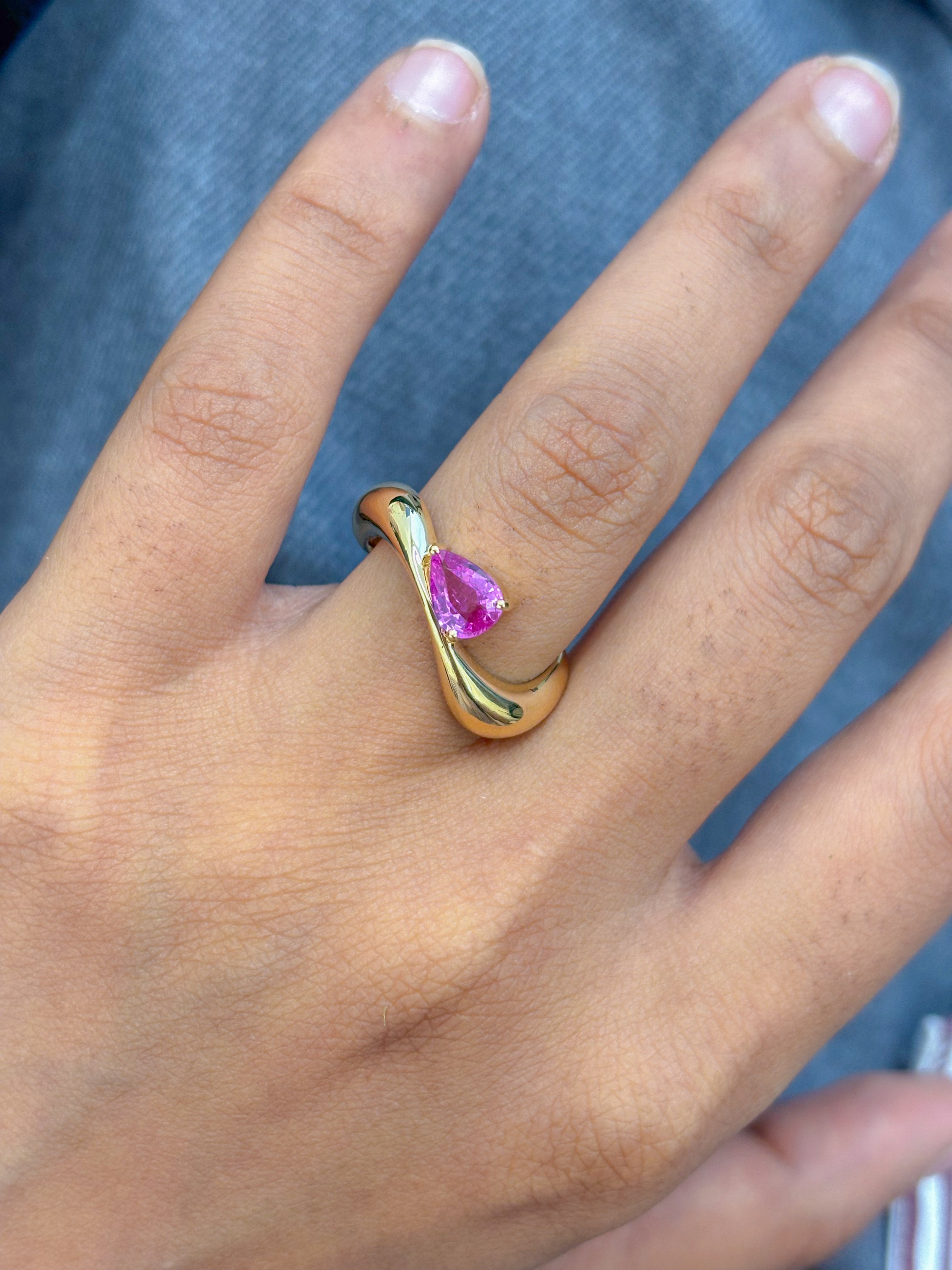 JPRG-5035/12156 Pink Sapphire Ring | 18K