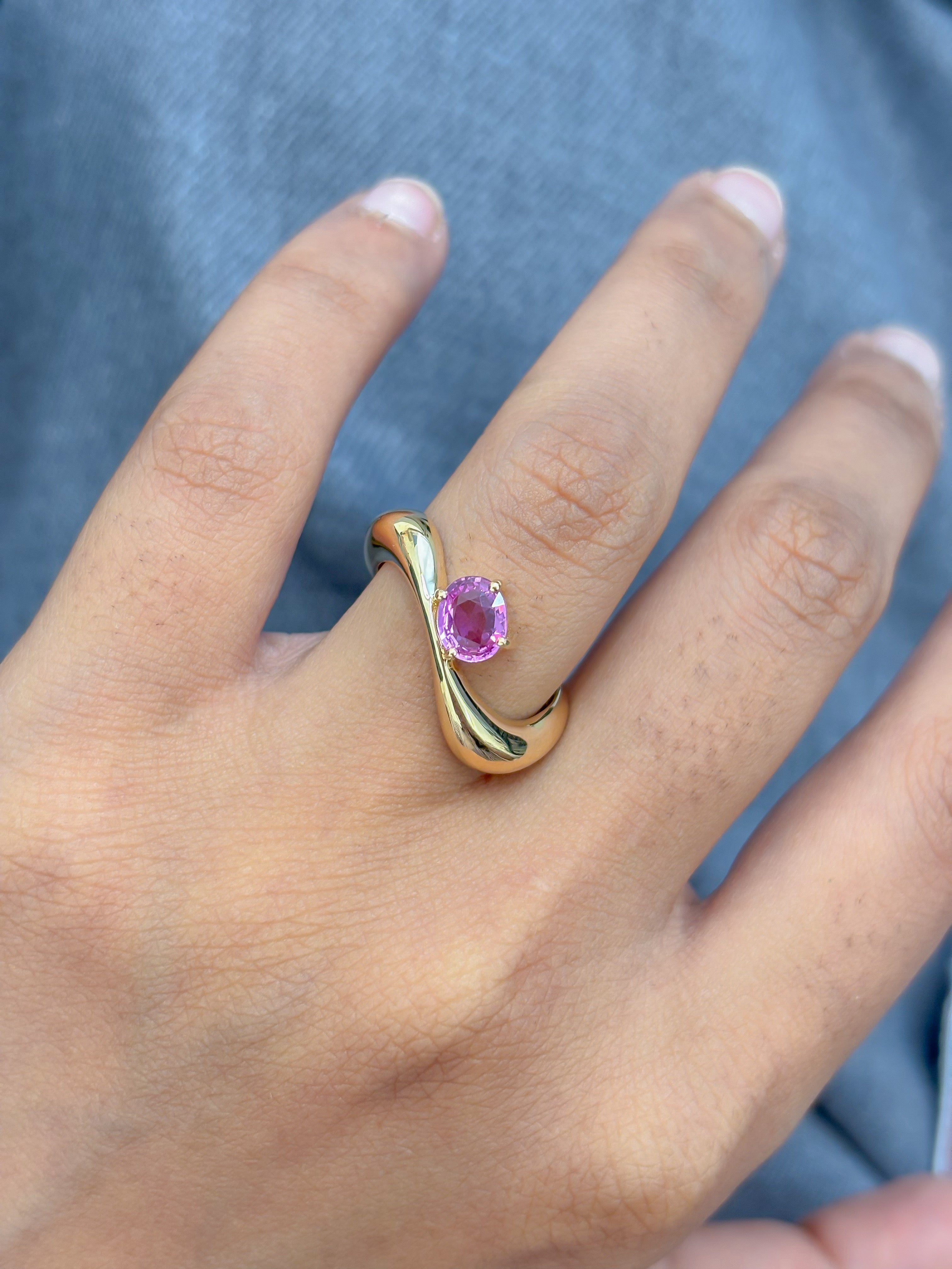 JPRG-5036/12157 Pink Sapphire Ring | 18K