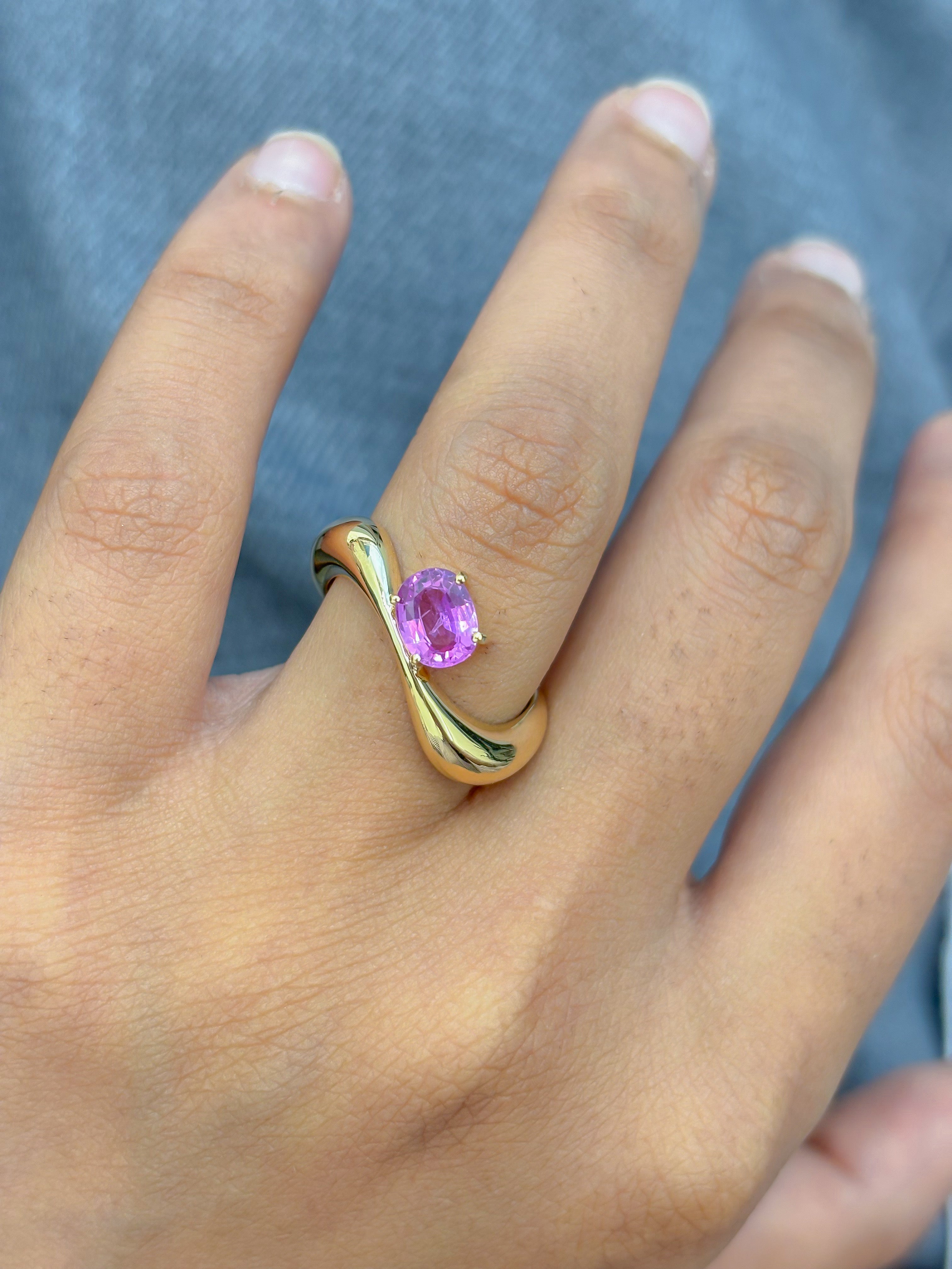 JPRG-5038/12159 Pink Sapphire Ring | 18K